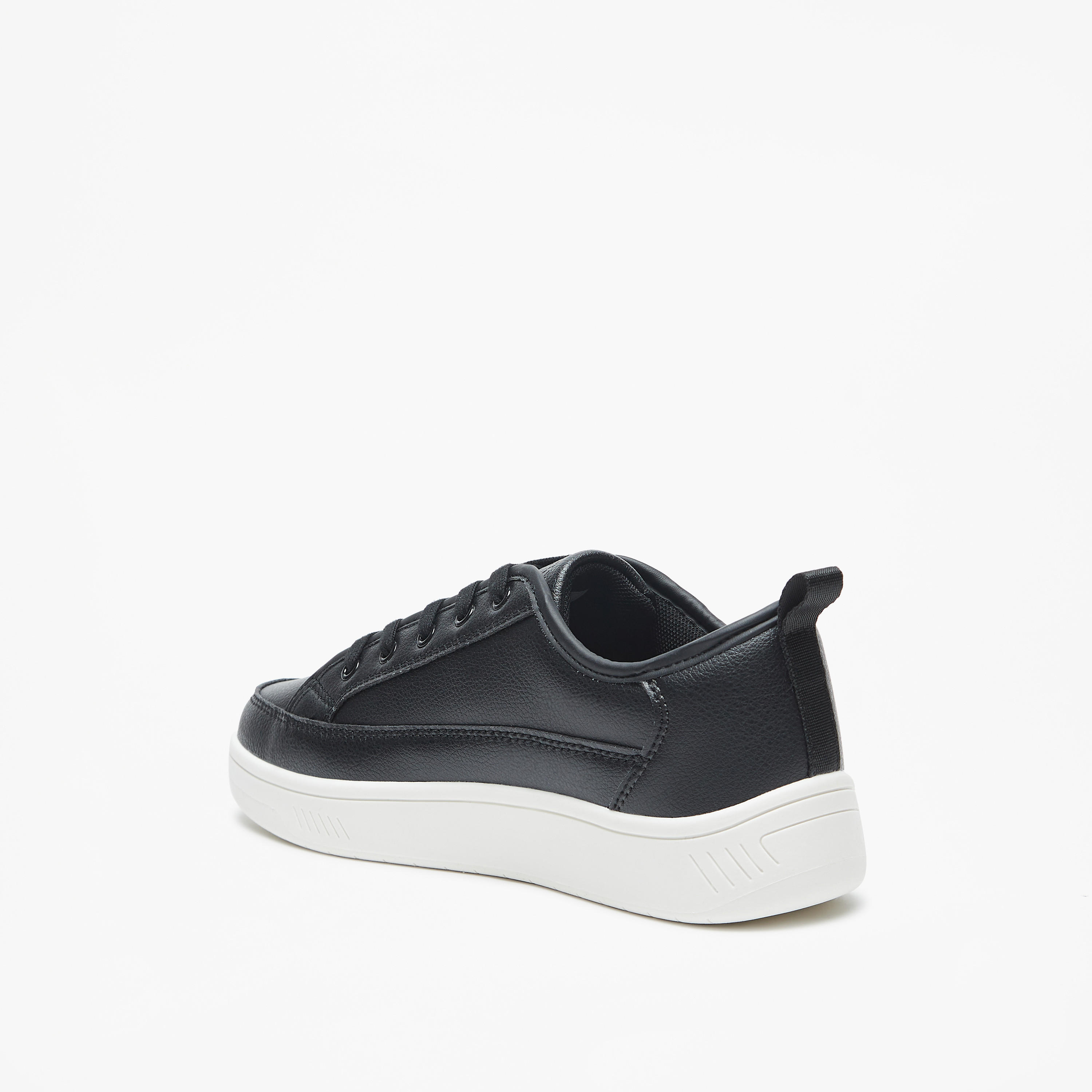Missy Monotone Low Ankle Sneakers with Lace-Up Closure-women-shoes-sneakers-image-2