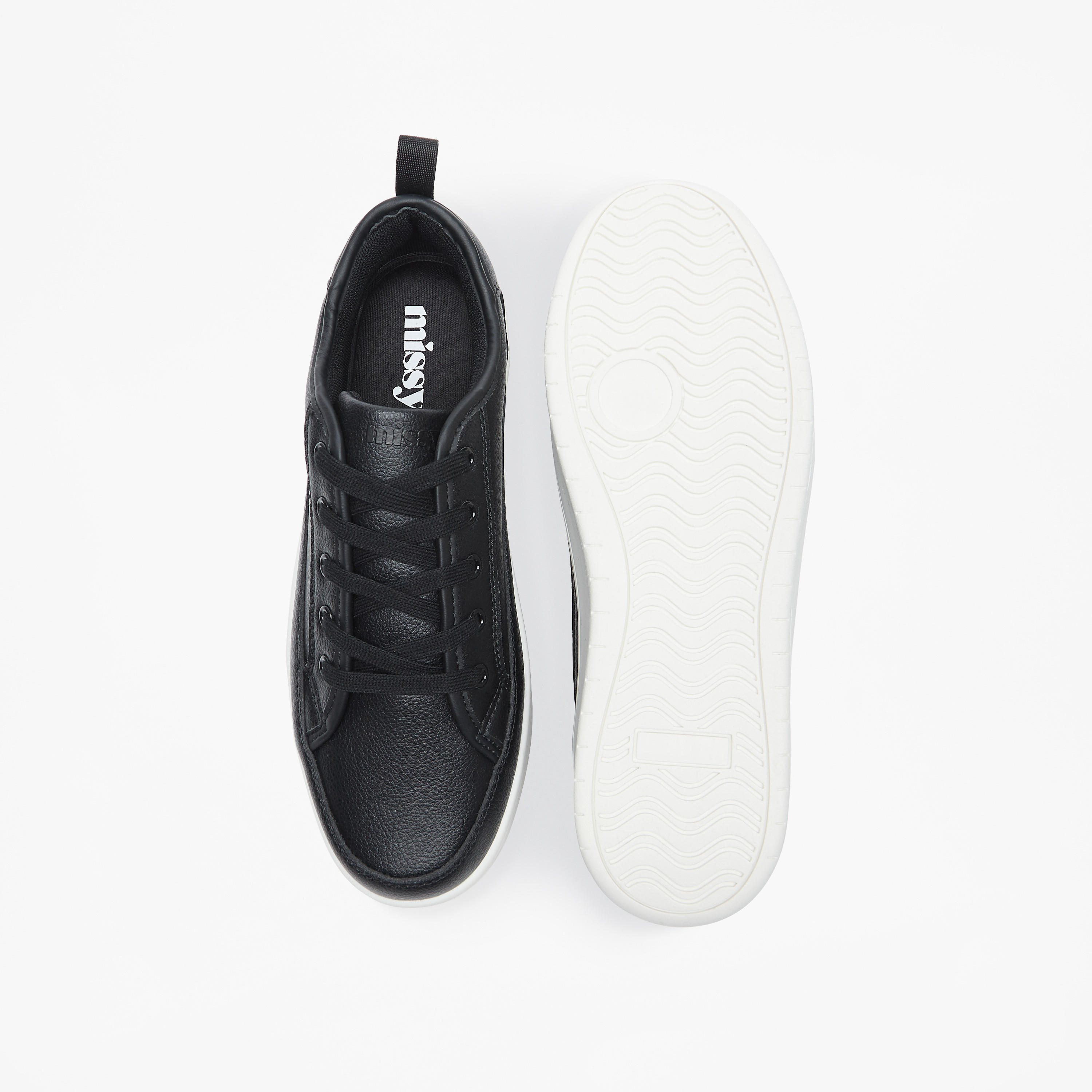 Missy Monotone Low Ankle Sneakers with Lace-Up Closure-women-shoes-sneakers-image-4