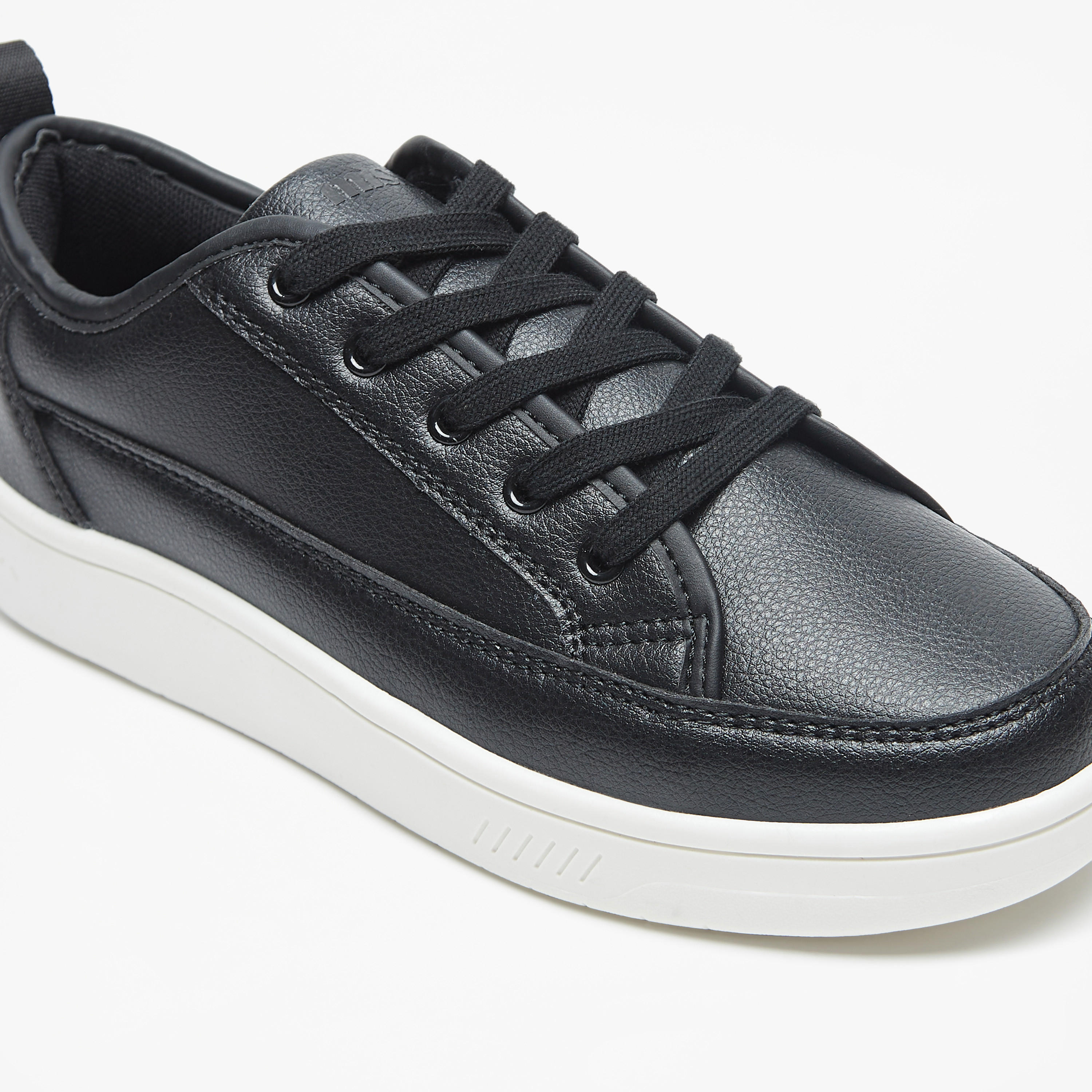 Missy Monotone Low Ankle Sneakers with Lace-Up Closure-women-shoes-sneakers-image-5