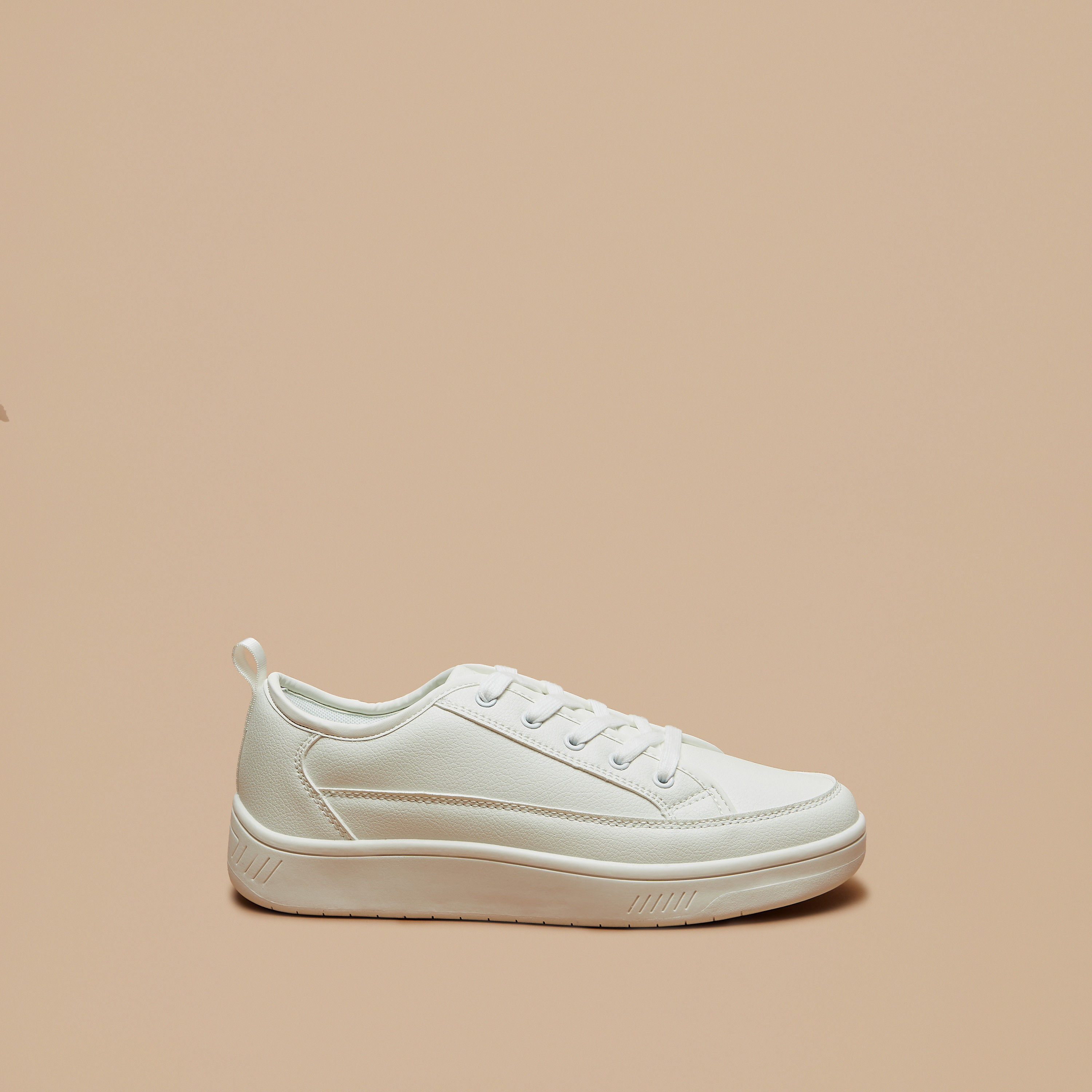 Missy Monotone Low Ankle Sneakers with Lace-Up Closure-women-shoes-sneakers-image-8