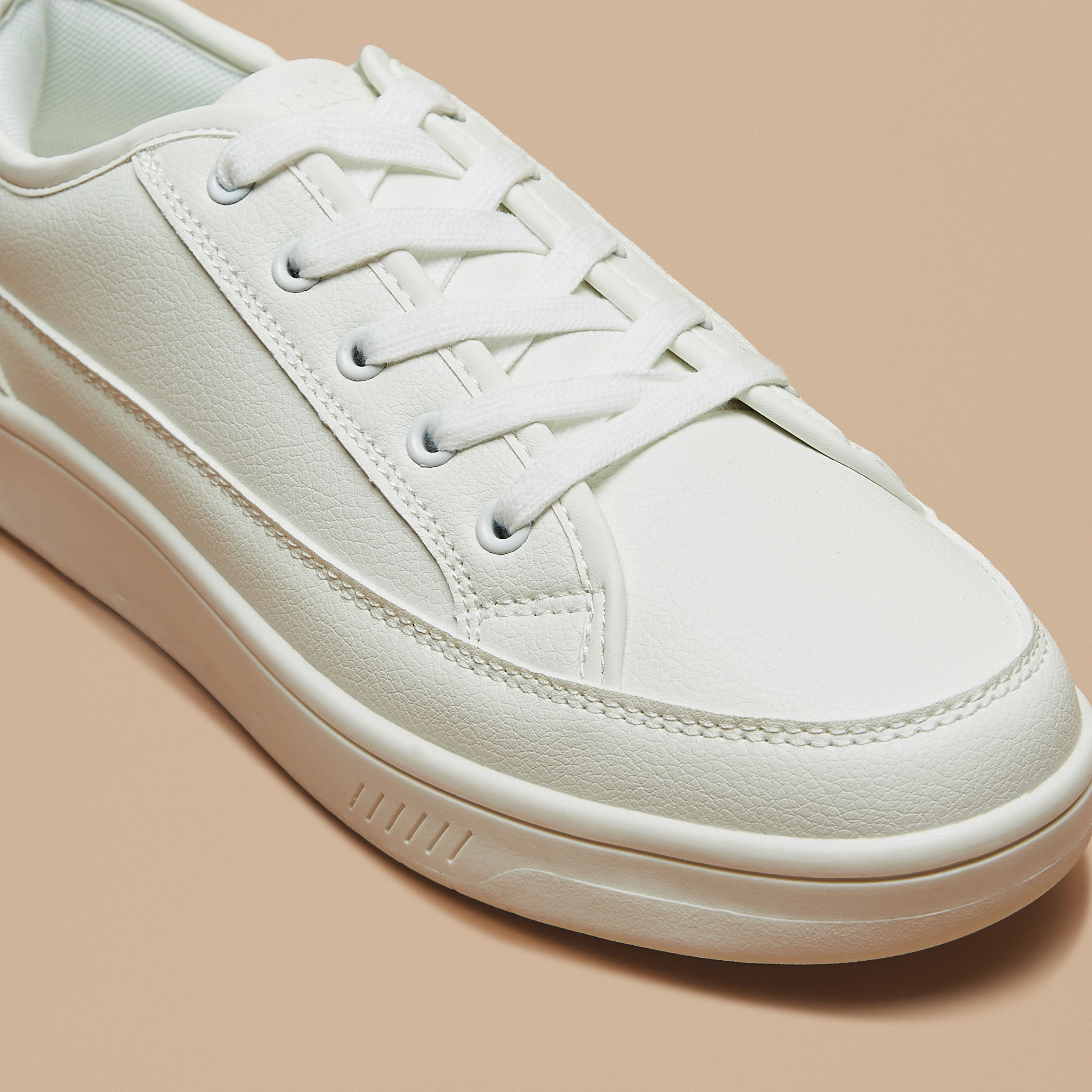Missy Monotone Low Ankle Sneakers with Lace-Up Closure-women-shoes-sneakers-image-10