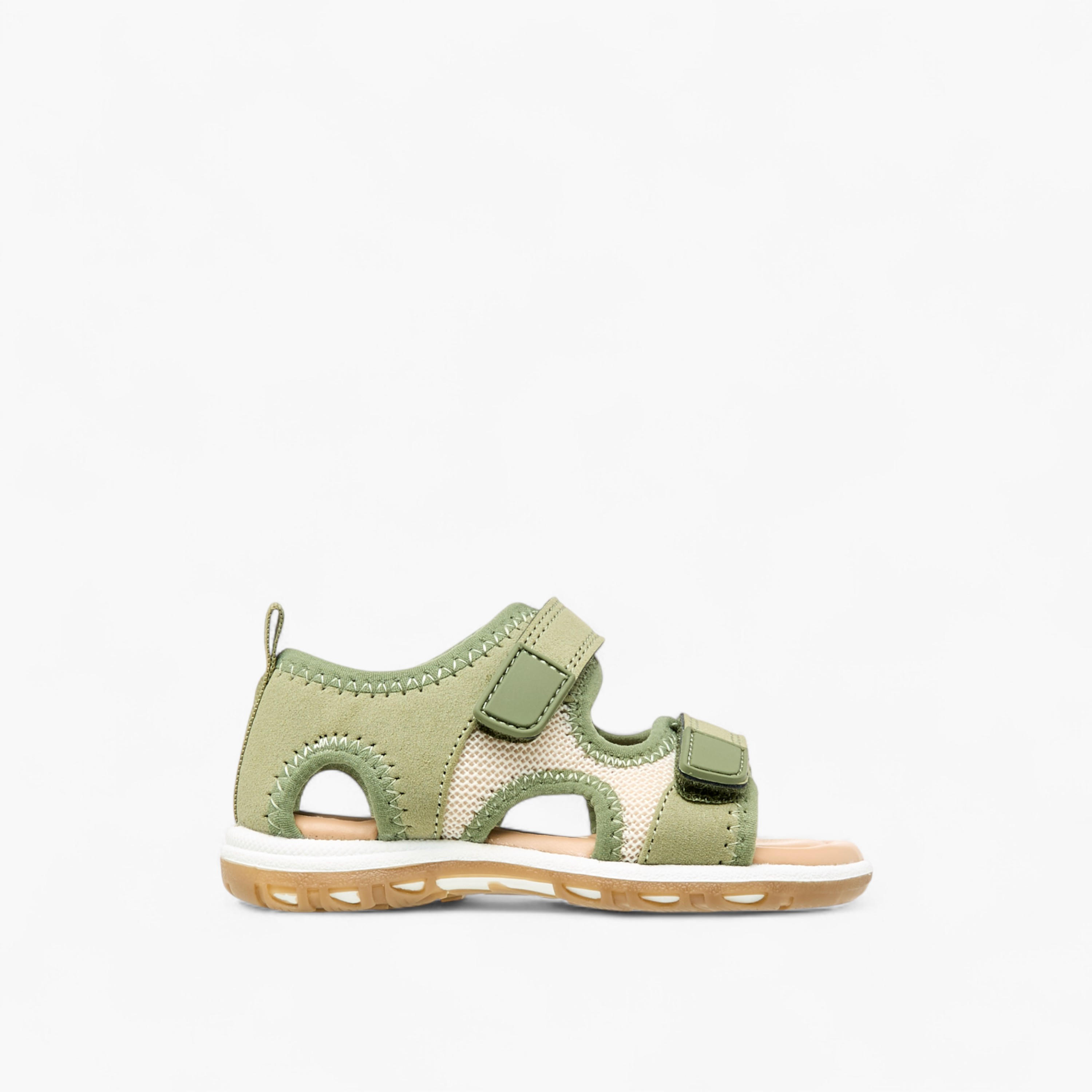 Barefeet Solid Sandals with Hook and Loop Closure-baby-boys-shoes-sandals-image-2