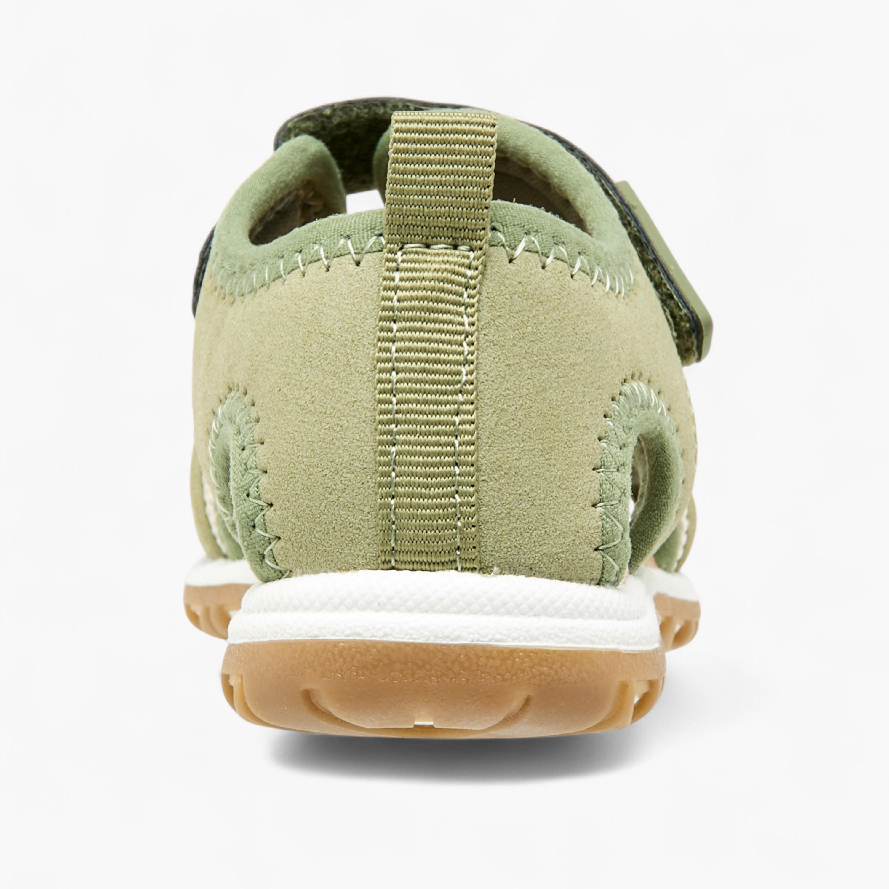 Barefeet Solid Sandals with Hook and Loop Closure-baby-boys-shoes-sandals-image-4