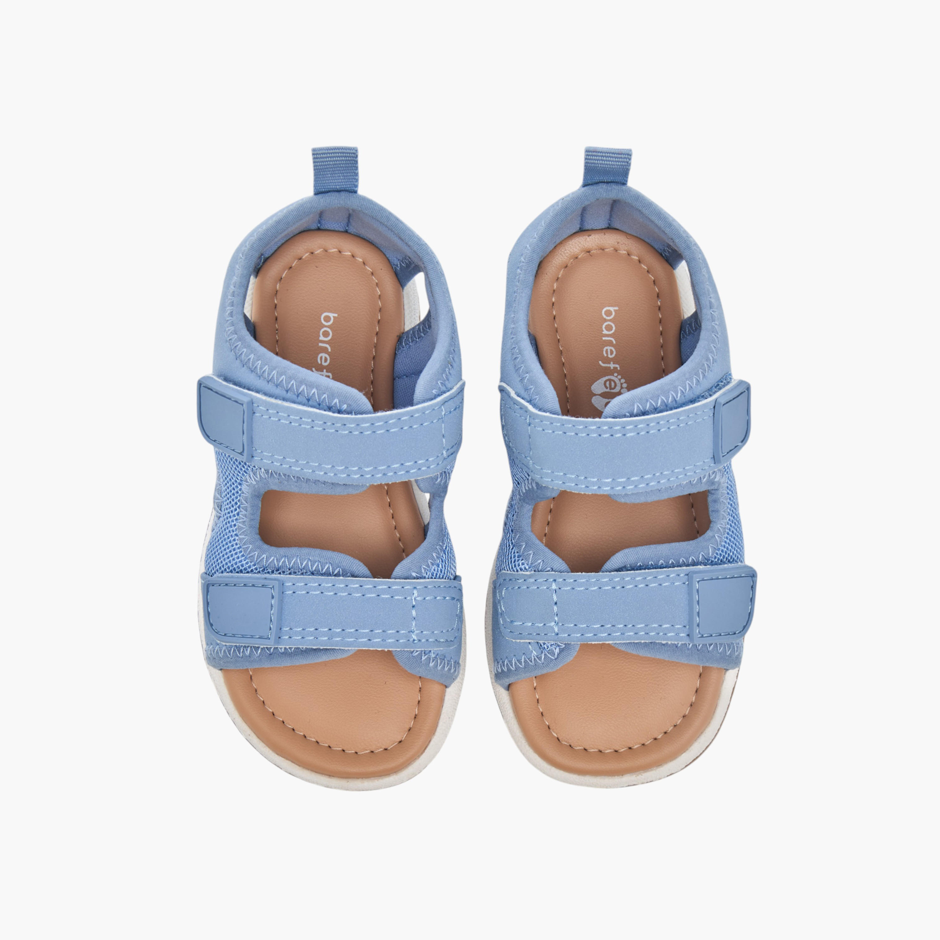 Barefeet Textured Floaters with Hook and Loop Closure-boys-shoes-sandals-image-1