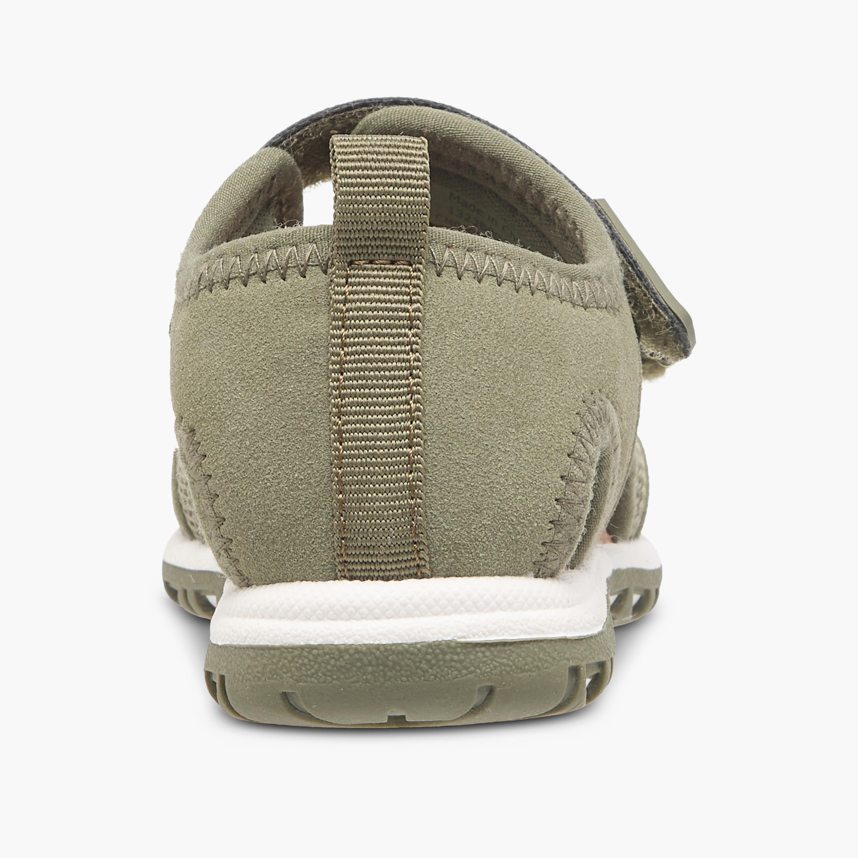 Barefeet Textured Floaters with Hook and Loop Closure-boys-shoes-sandals-image-4