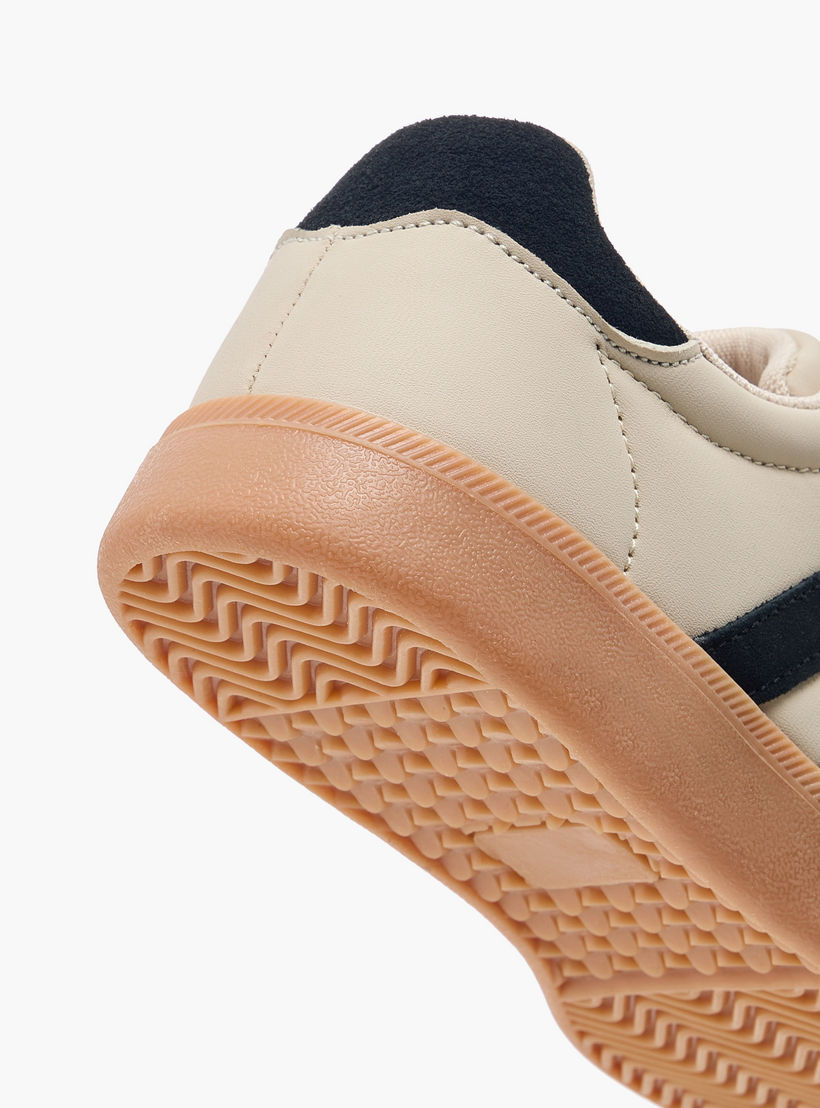 Samba Womens' Panelled Ankle Sneakers with Lace-Up Closure-women-shoes-sneakers-image-5