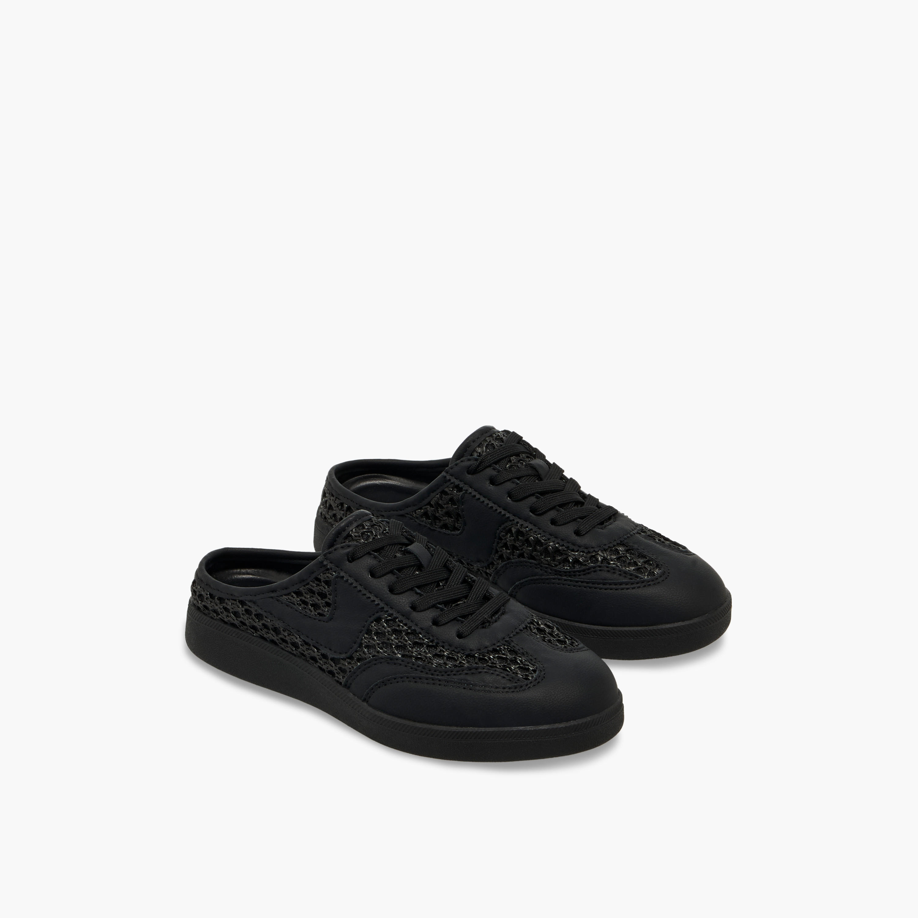 Flora Bella Women Mesh Detail Slip-On Sneakers-women-shoes-sneakers-image-1