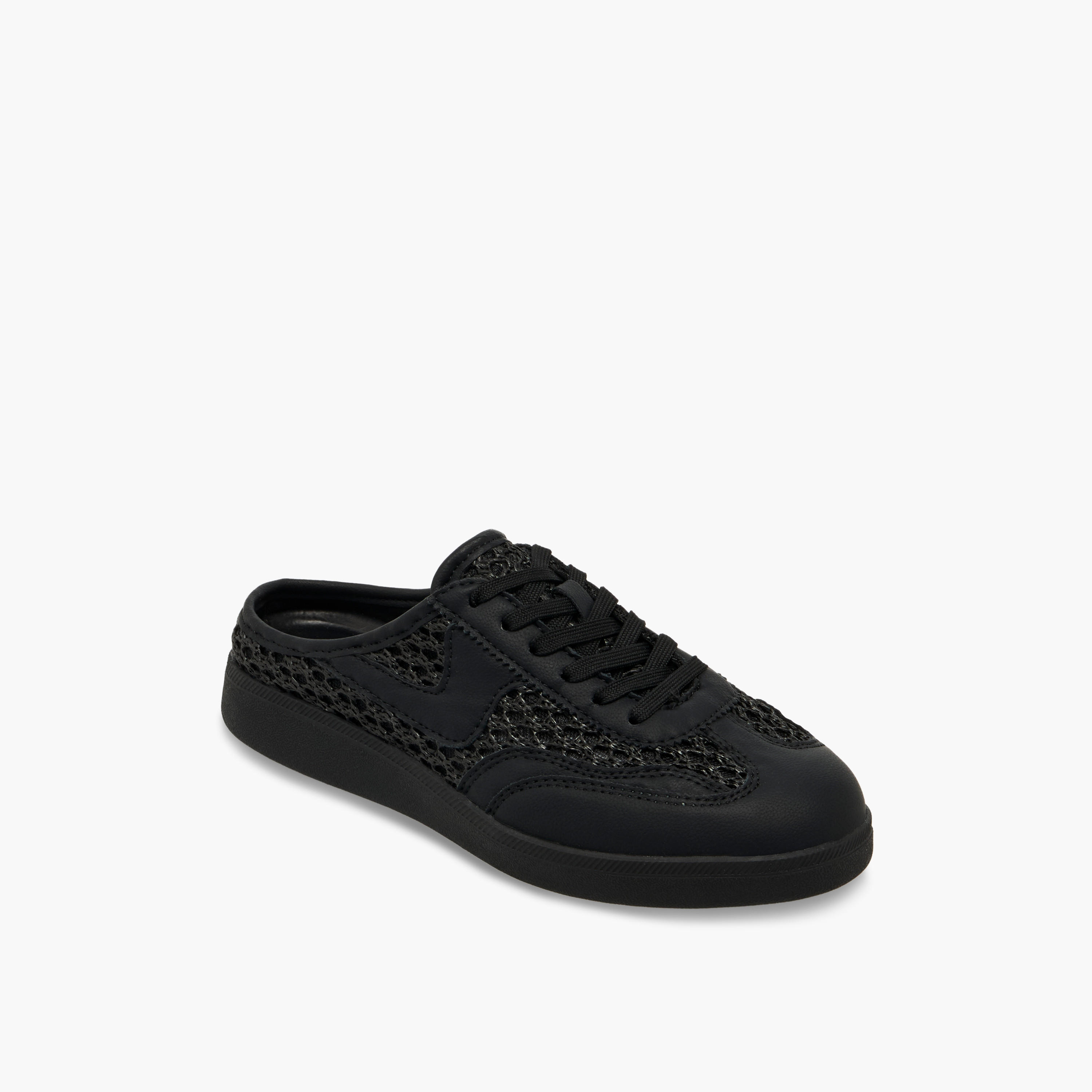 Flora Bella Women Mesh Detail Slip-On Sneakers-women-shoes-sneakers-image-2