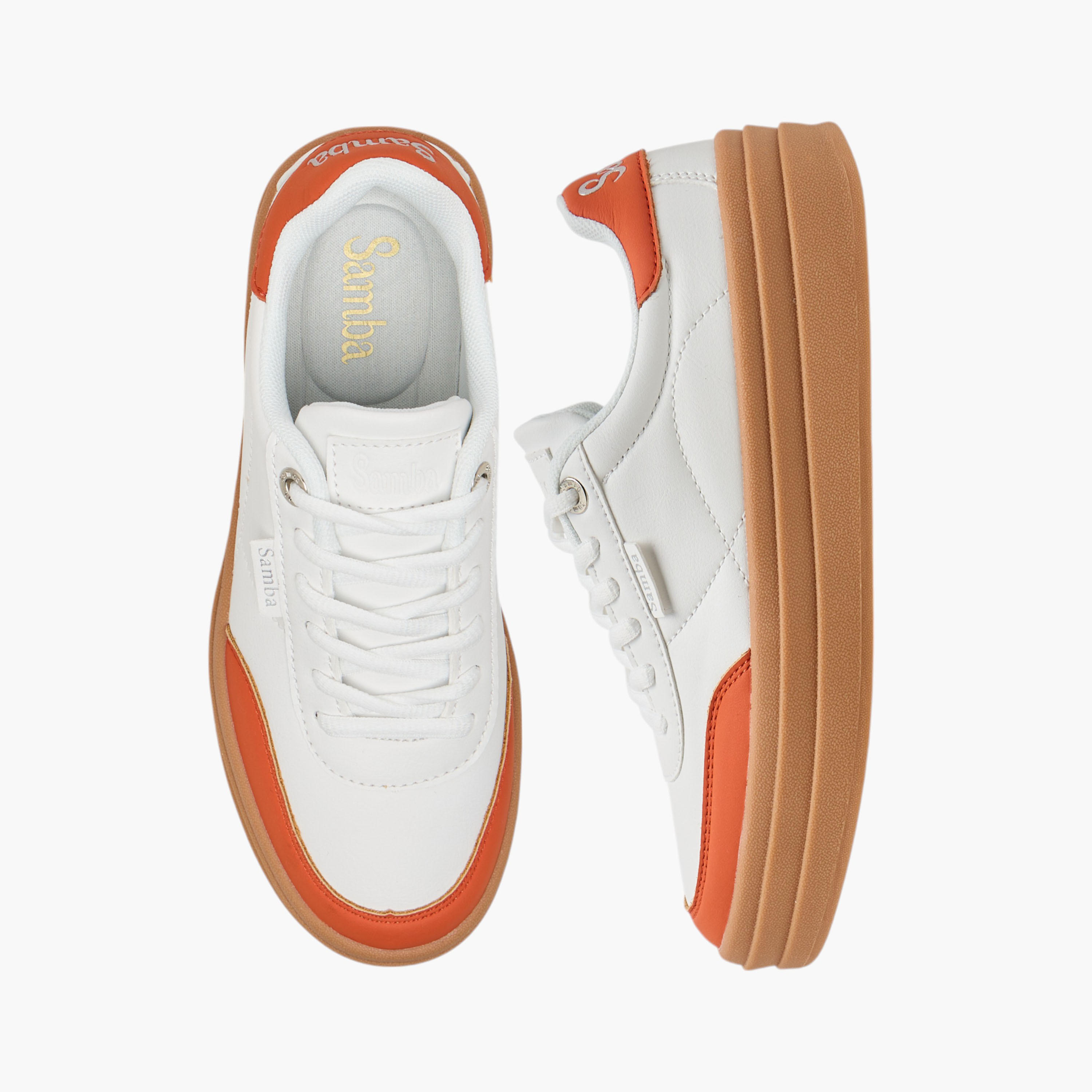 Samba Womens' Panelled Lace-Up Sneakers-women-shoes-sneakers-image-1