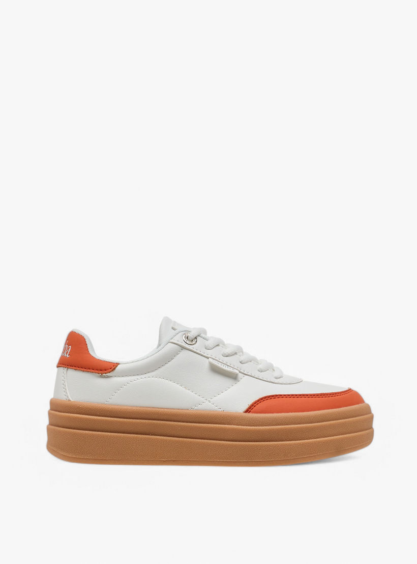 Samba Womens' Panelled Lace-Up Sneakers-women-shoes-sneakers-image-3