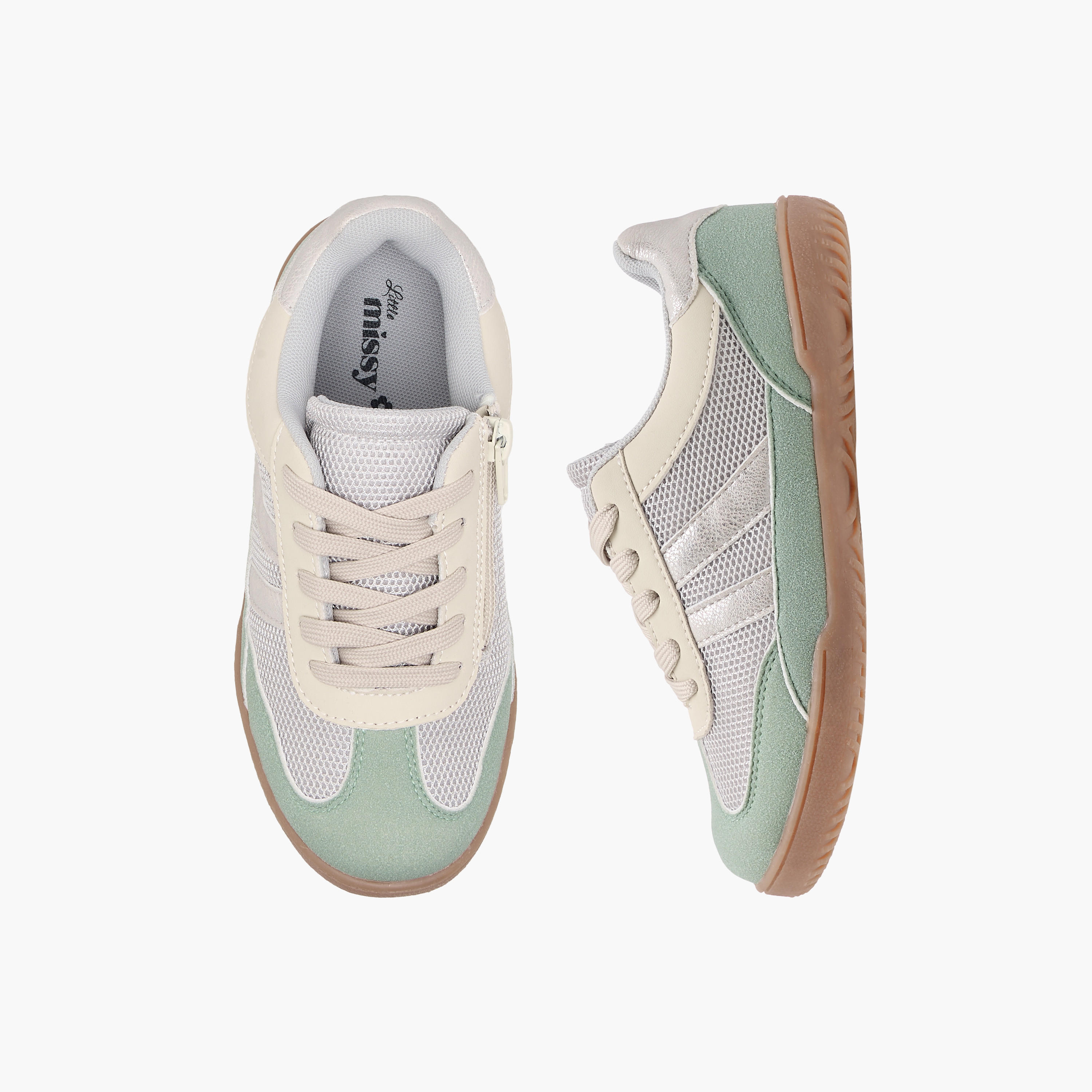 Little Missy Panelled Lace-Up Sneakers-girls-shoes-sneakers-image-1