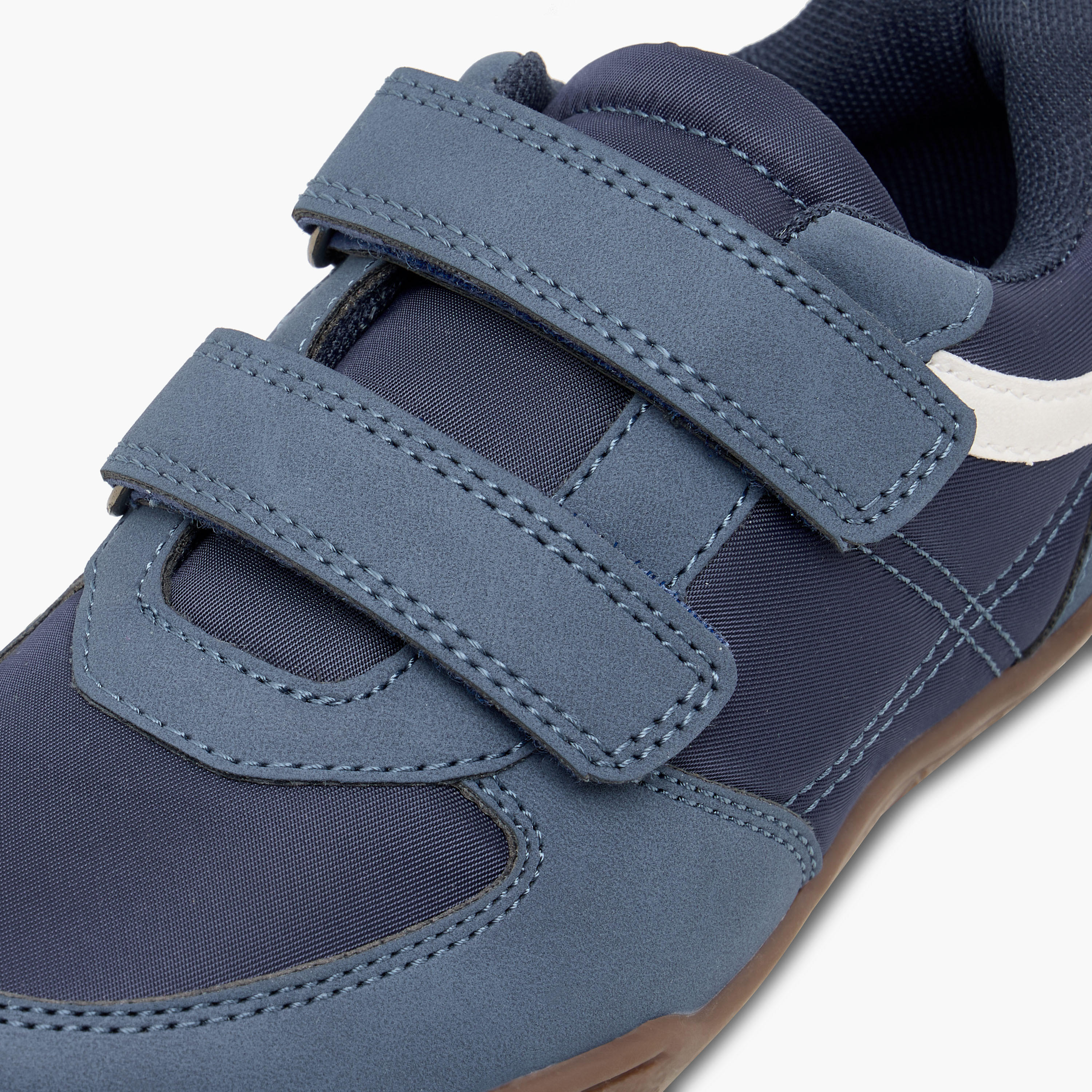 Juniors Panelled Sneakers with Hook and Loop Closure-boys-shoes-sneakers-image-4