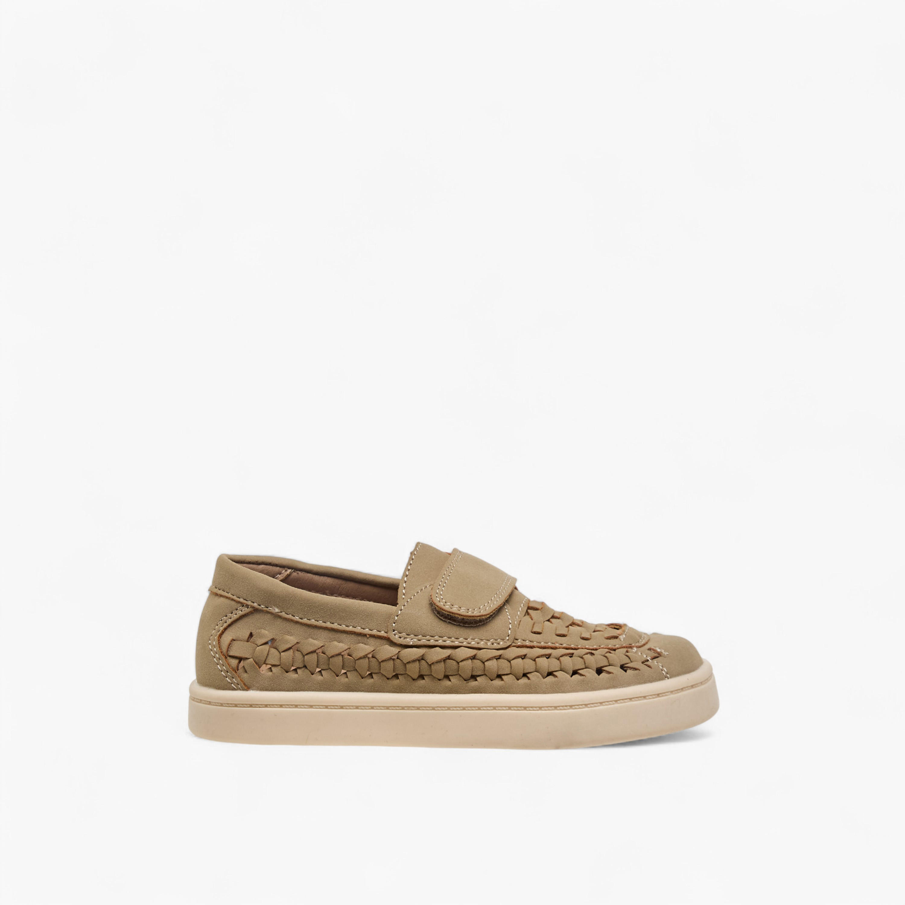 Juniors Boys Weave Detail Loafers-boys-shoes-loafers-image-3