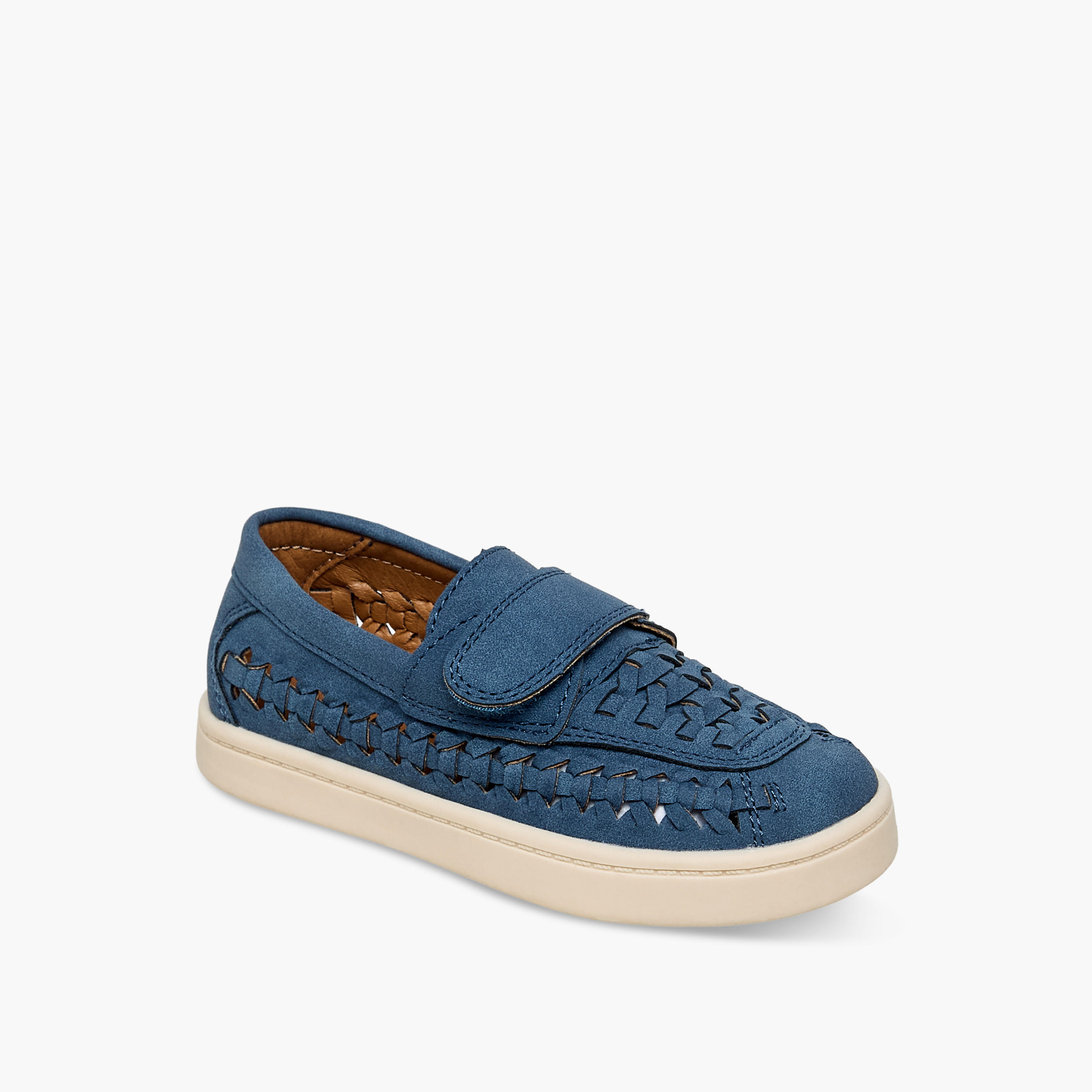 Juniors Boys Weave Detail Loafers-boys-shoes-loafers-image-2