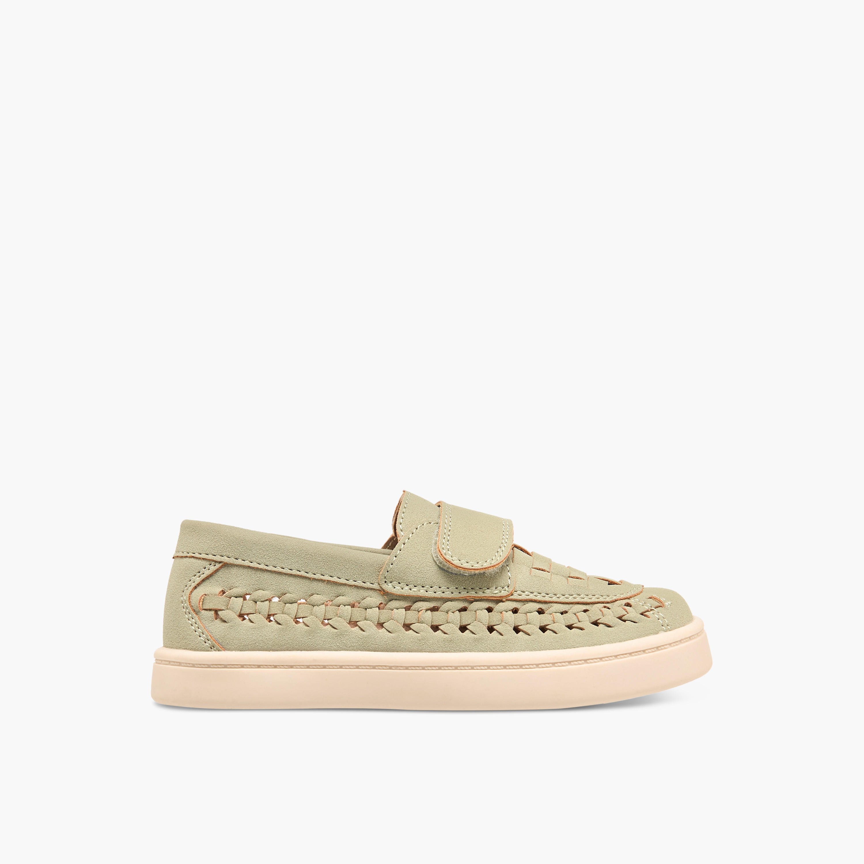 Juniors Textured Slip-On Loafers-boys-shoes-loafers-image-3