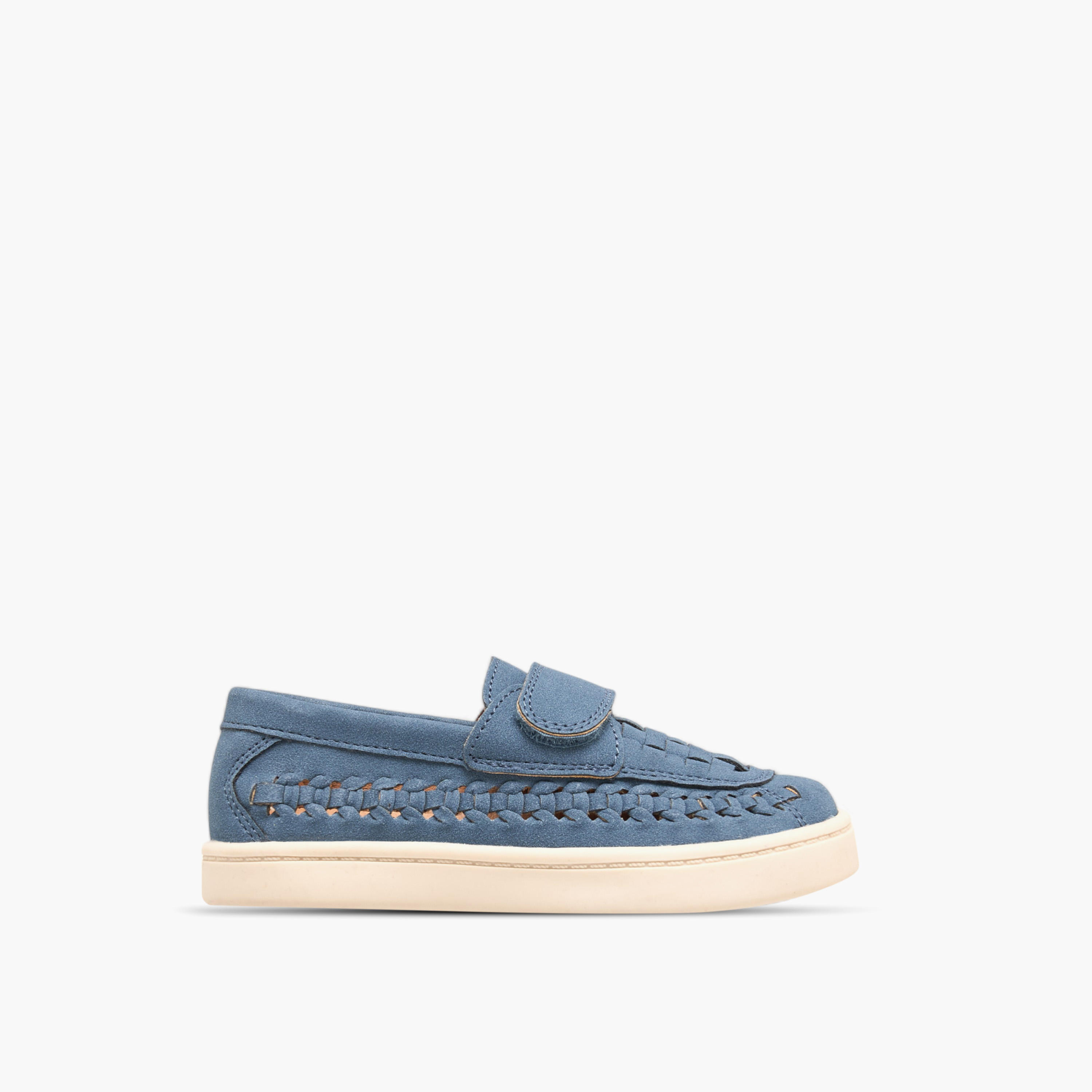 Juniors Textured Slip-On Loafers-boys-shoes-loafers-image-3