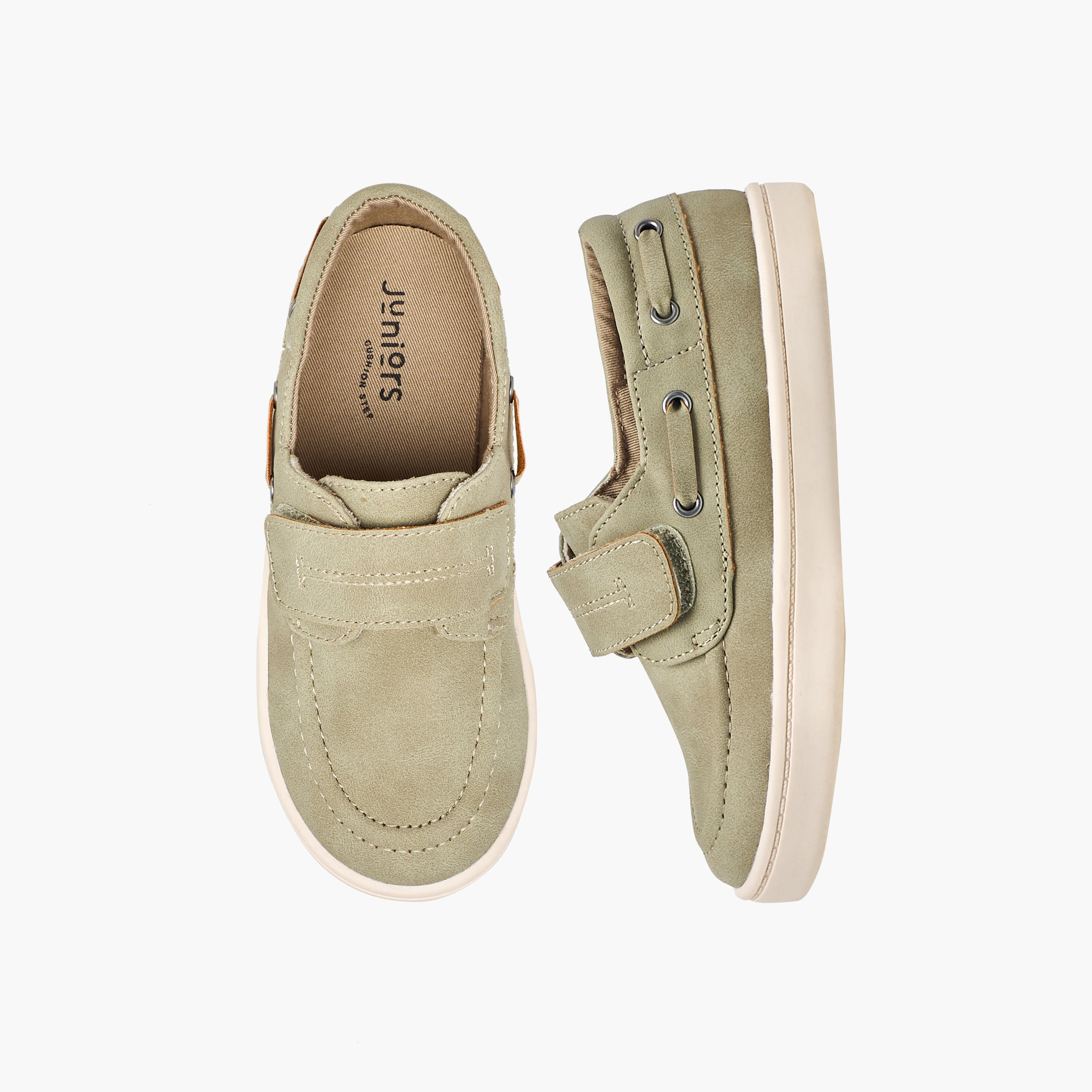 Juniors Boys Hook & Loop Boat Shoes-boys-shoes-loafers-image-1