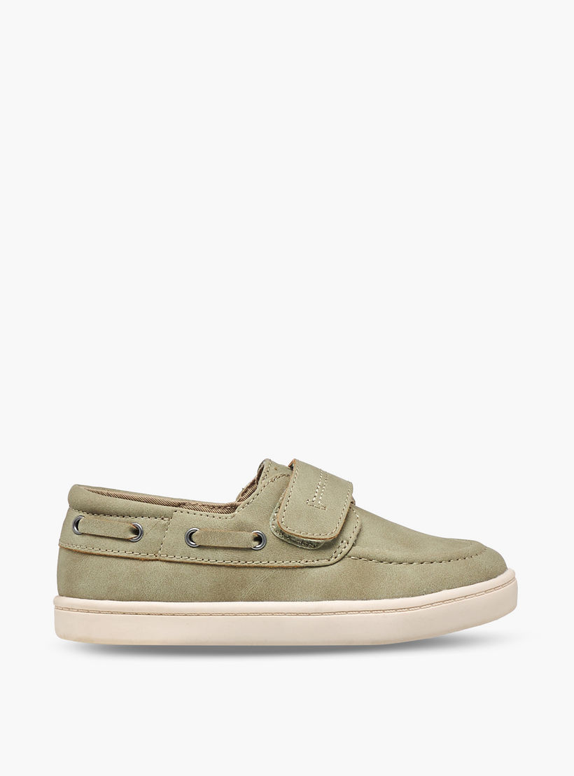 Juniors Boys Hook & Loop Boat Shoes-boys-shoes-loafers-image-3
