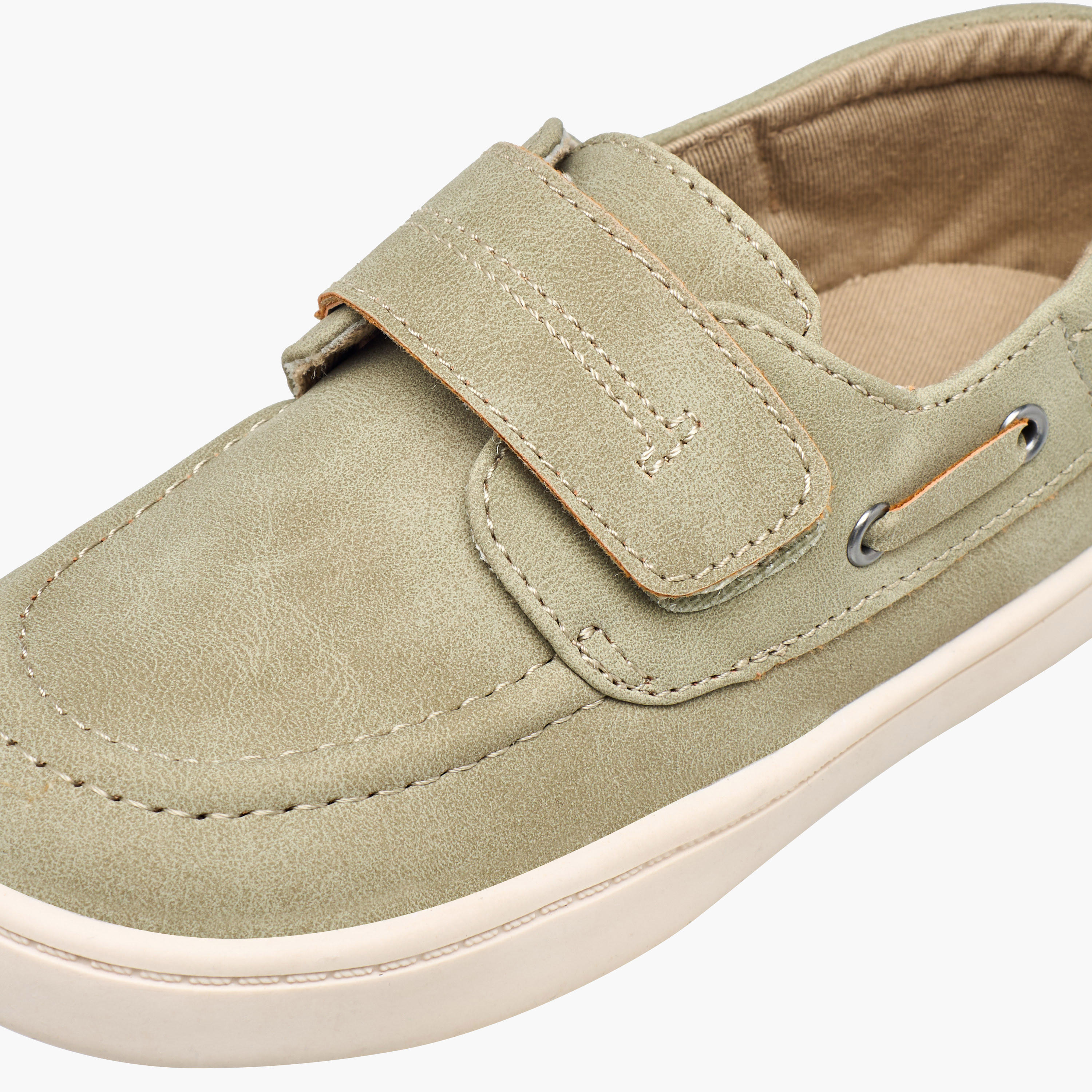 Juniors Boys Hook & Loop Boat Shoes-boys-shoes-loafers-image-4