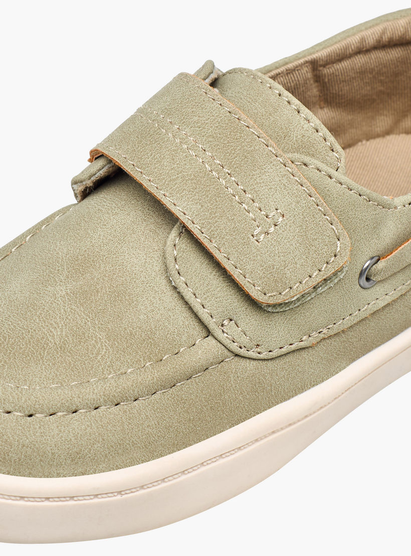 Juniors Boys Hook & Loop Boat Shoes-boys-shoes-loafers-image-4