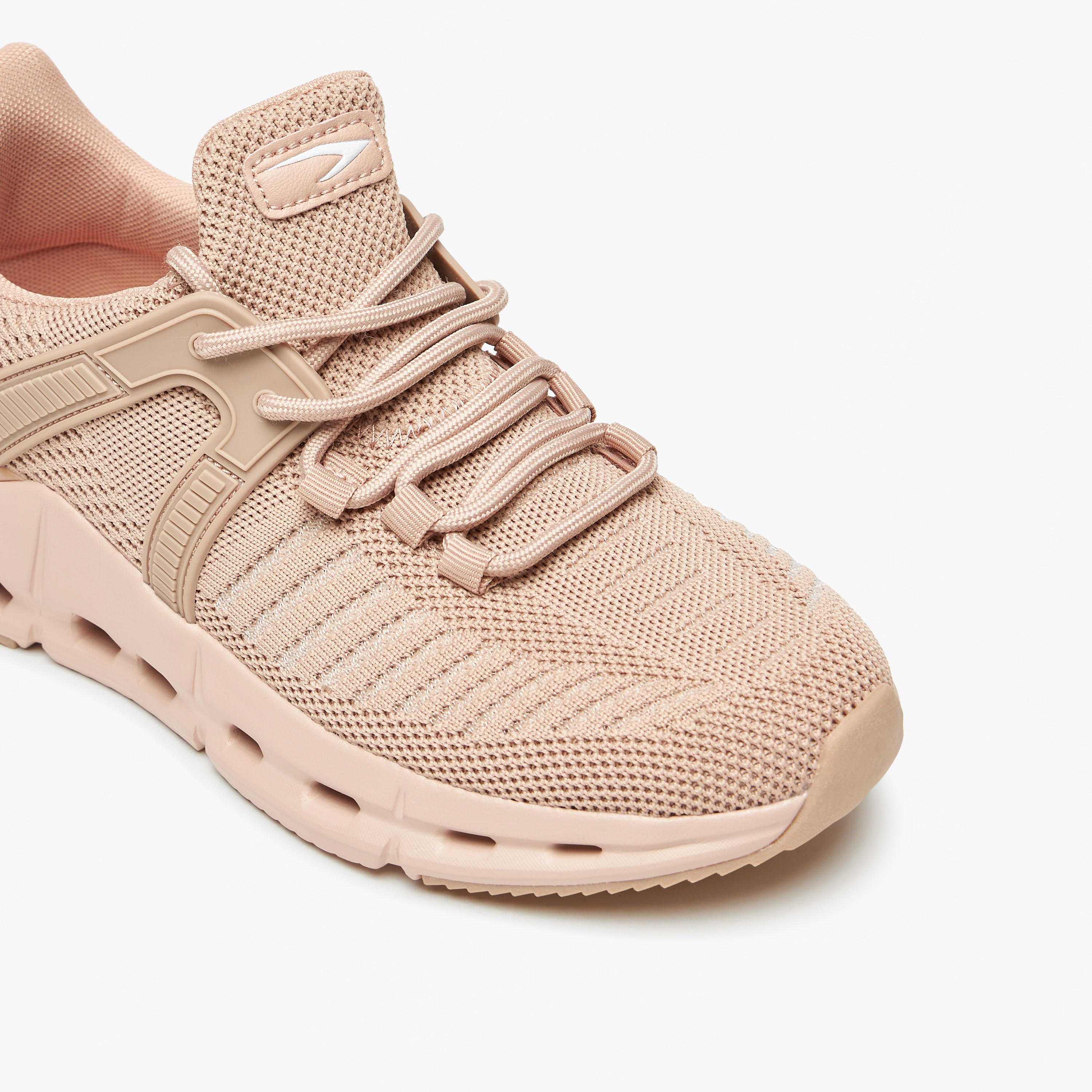 Dash Textured Lace-Up Sports Shoes-women-shoes-sneakers-image-4
