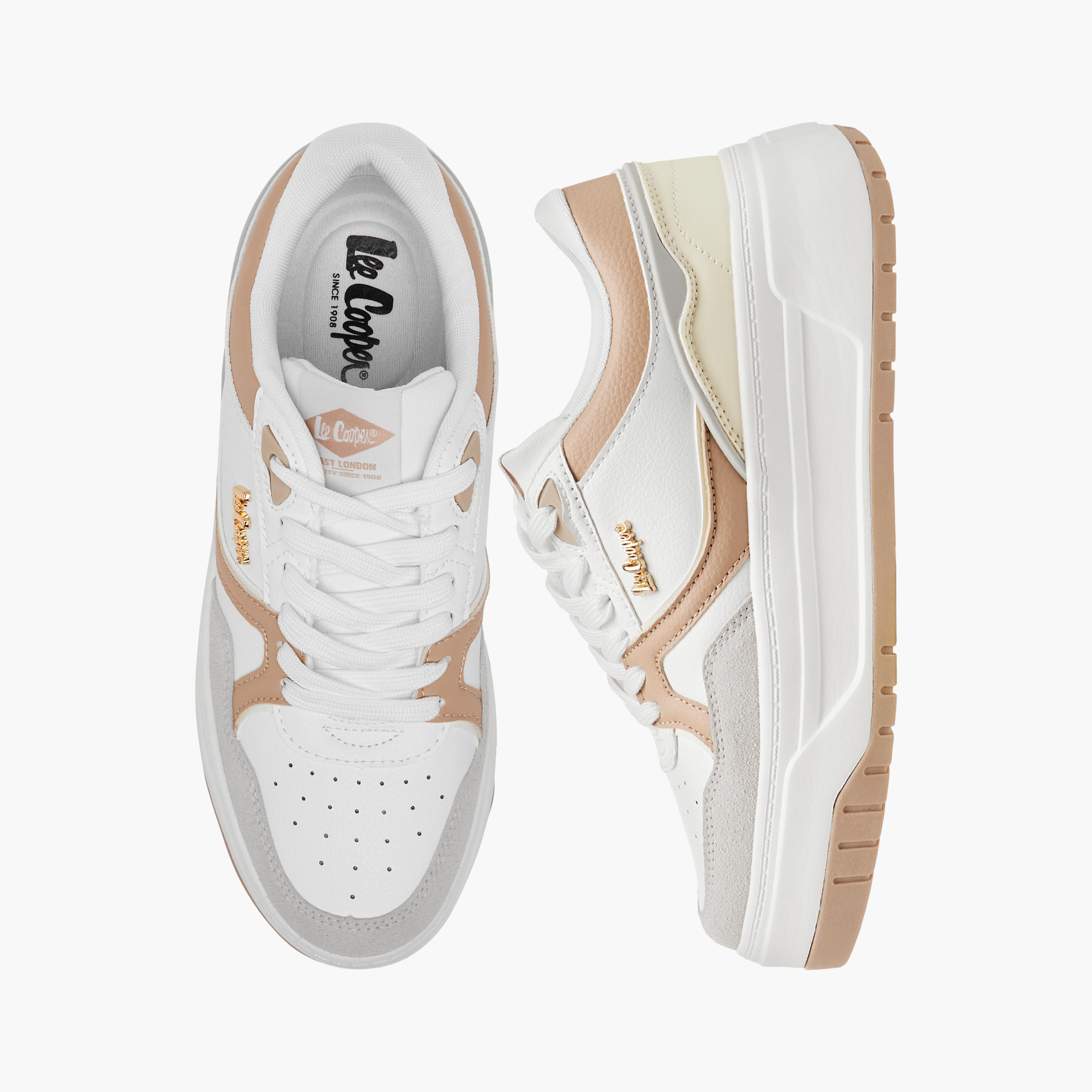 حذاء سنيكرز بقوالب ملونة ورباط إغلاق للنساء من لي كوبر-women-shoes-sneakers-image-1