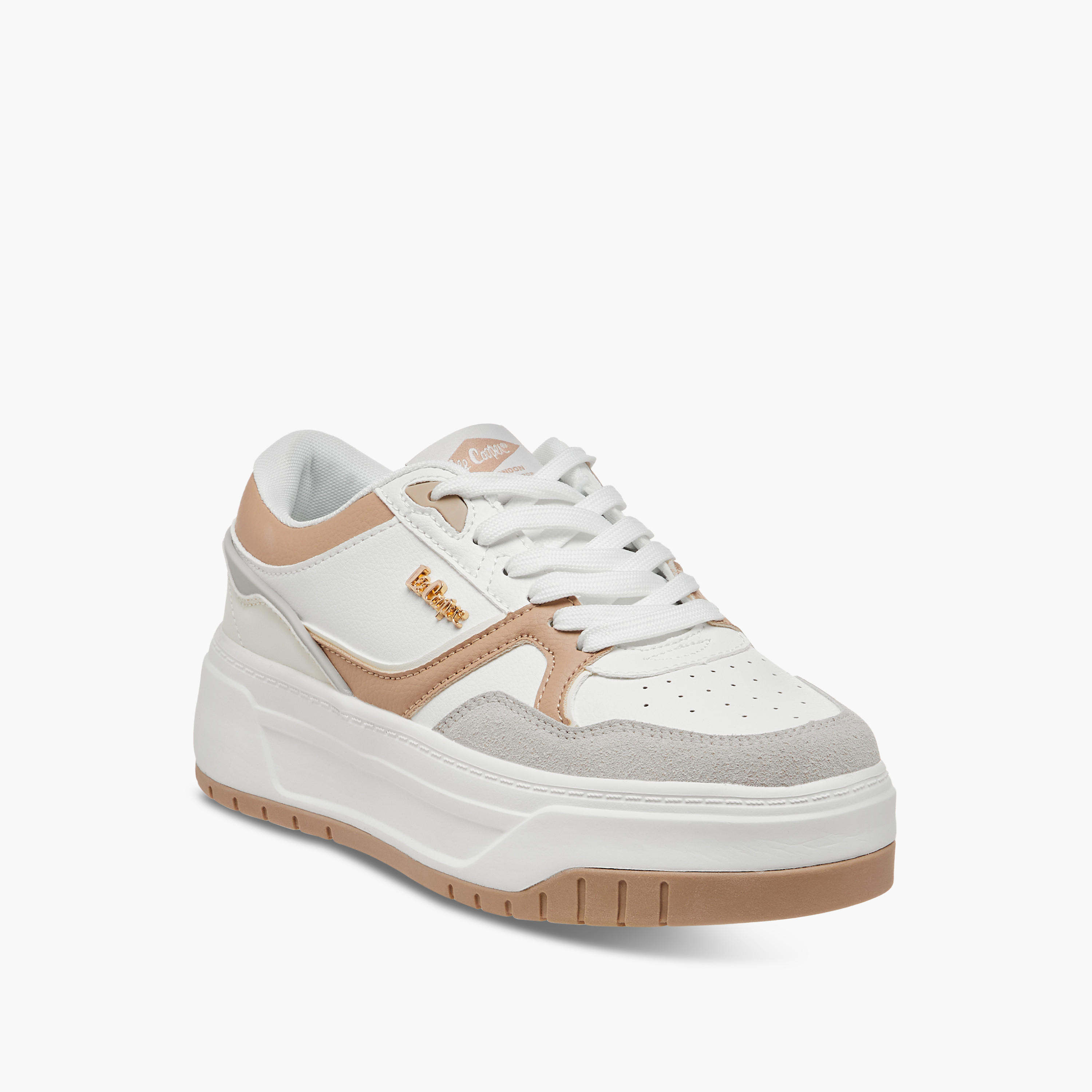 حذاء سنيكرز بقوالب ملونة ورباط إغلاق للنساء من لي كوبر-women-shoes-sneakers-image-2