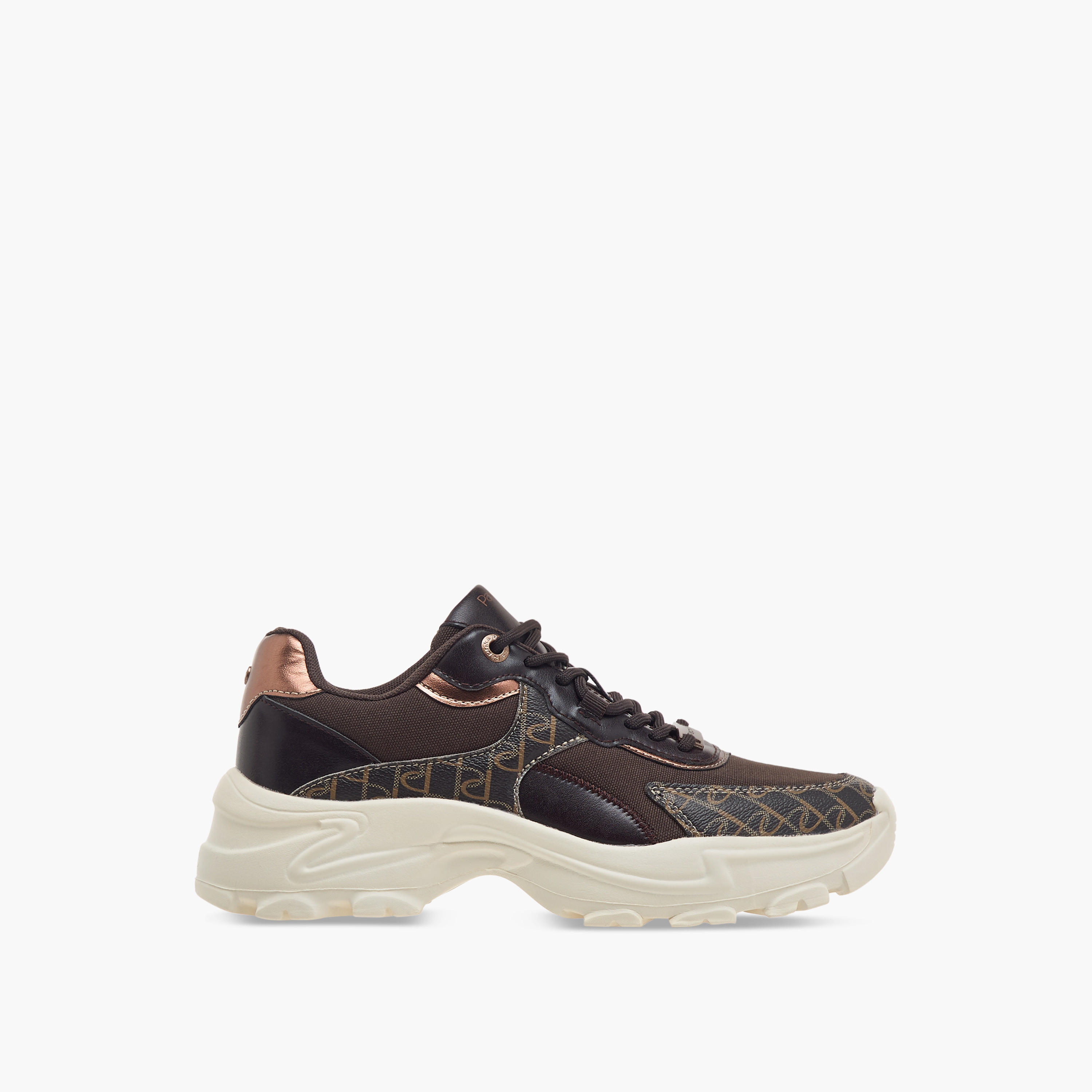 Paprika Panelled Lace-Up Platform Sneakers-women-shoes-sneakers-image-3