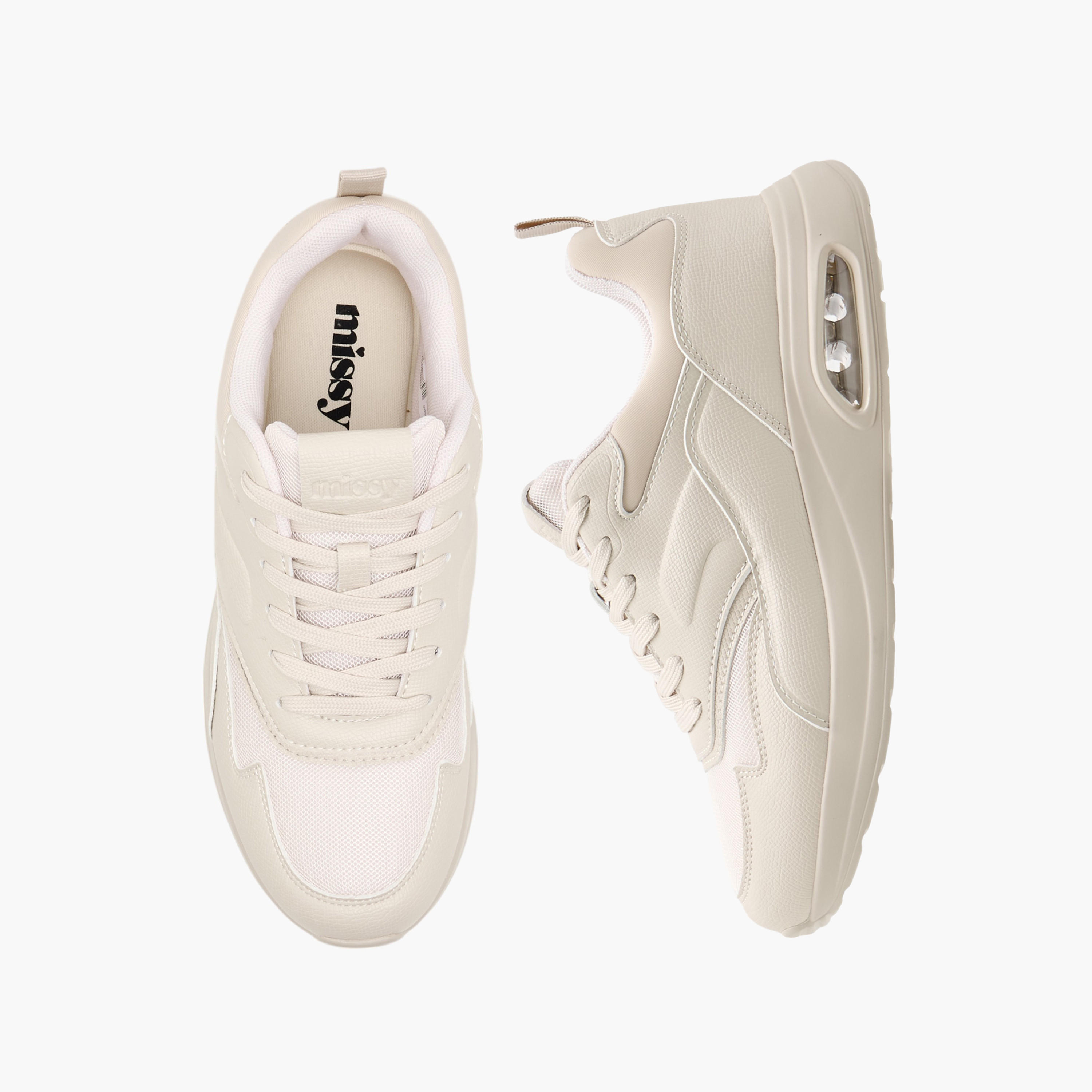 Missy Panelled Sneakers with Lace-Up Closure-women-shoes-sneakers-image-1
