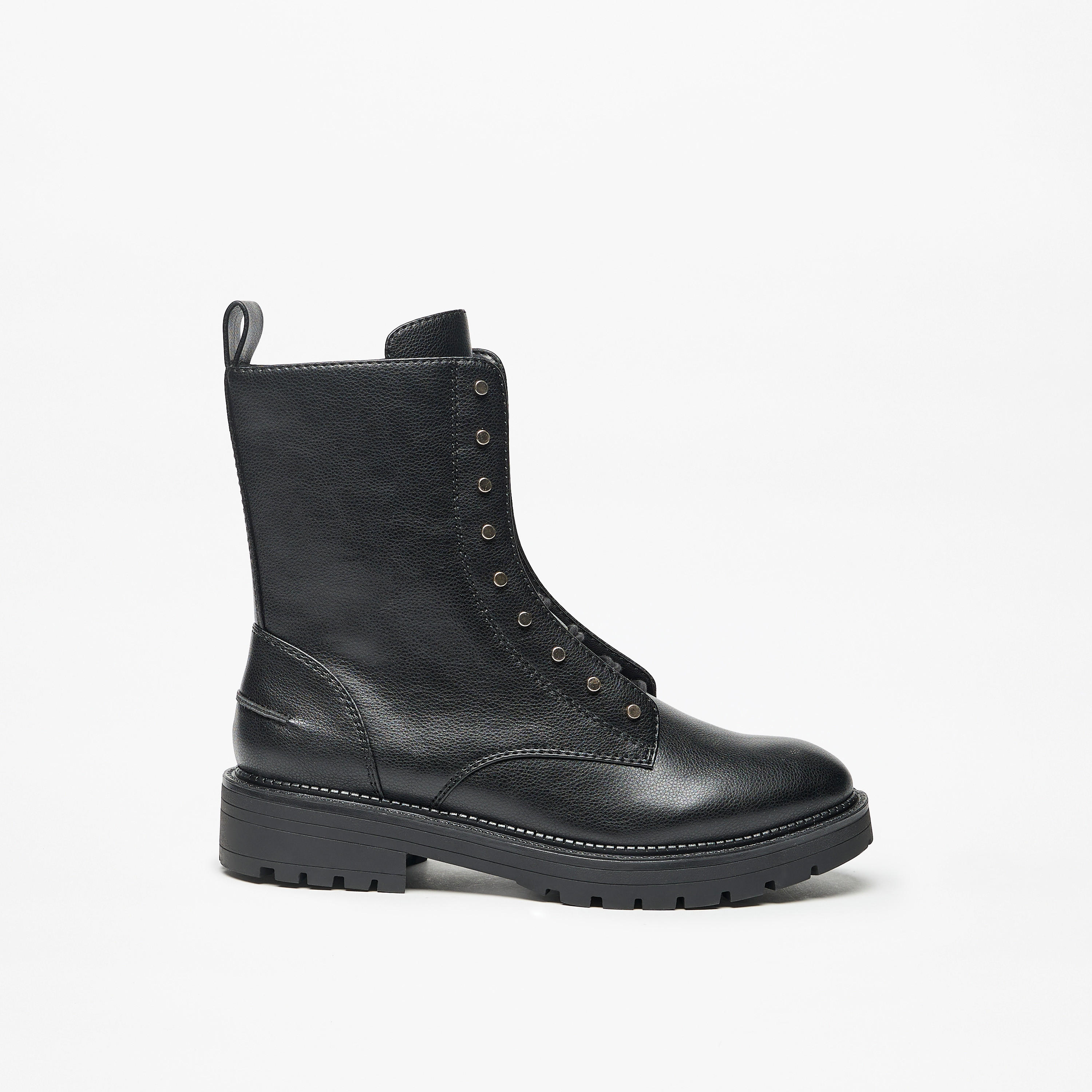 Celeste Women's Solid Ankle Boots with Zip Closure-women-shoes-boots-image-3