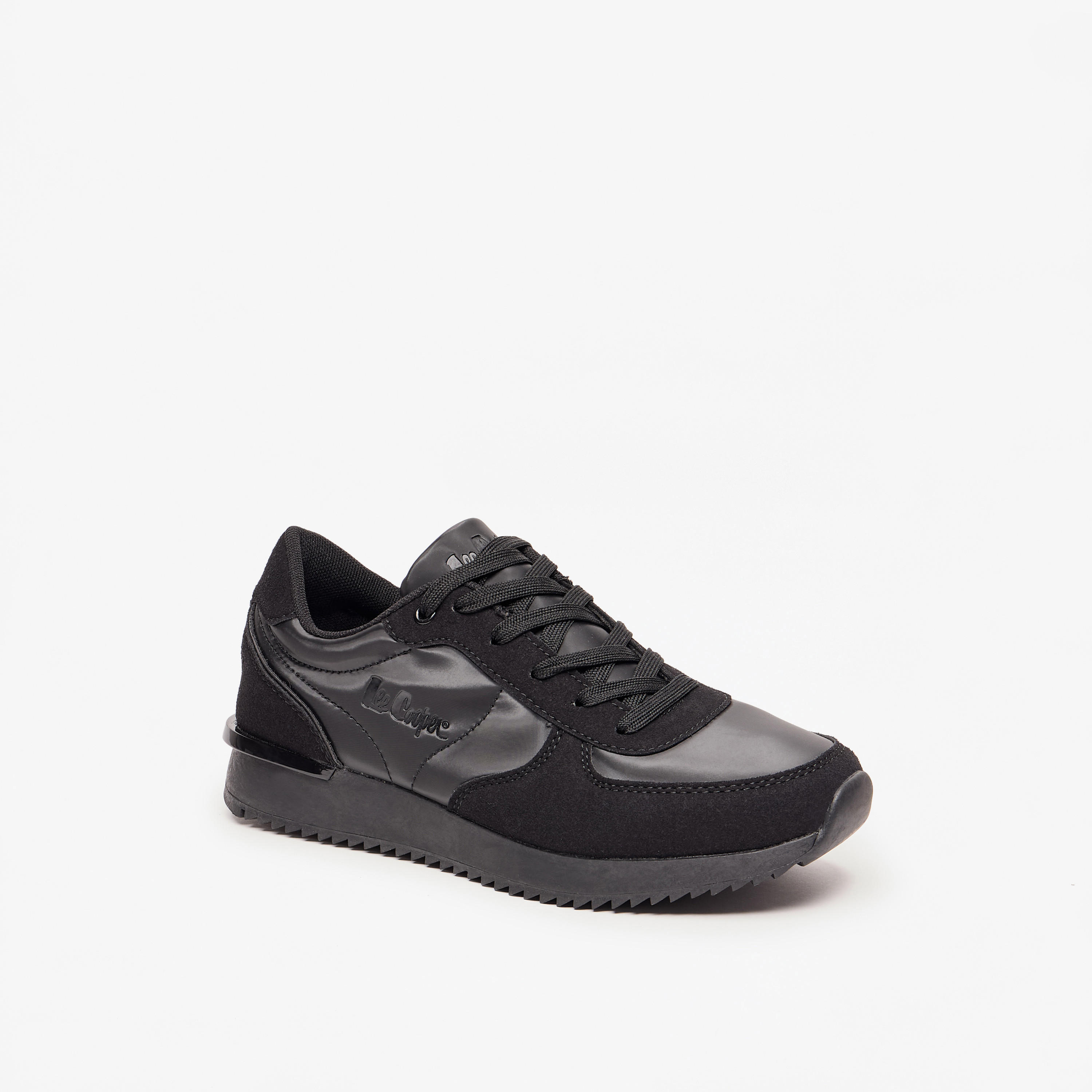 Lee Cooper Women's Panelled Sneakers with Lace-Up Closure-women-shoes-sneakers-image-1