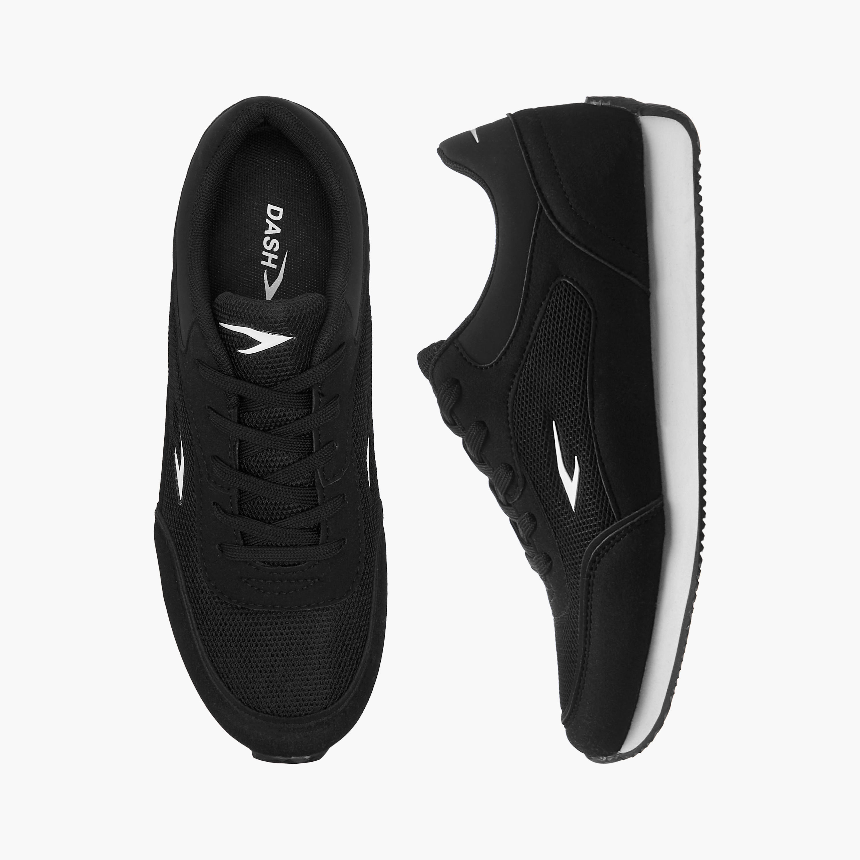 حذاء سنيكرز بارز الملمس مع إغلاق برباط من داش-women-shoes-sneakers-image-1