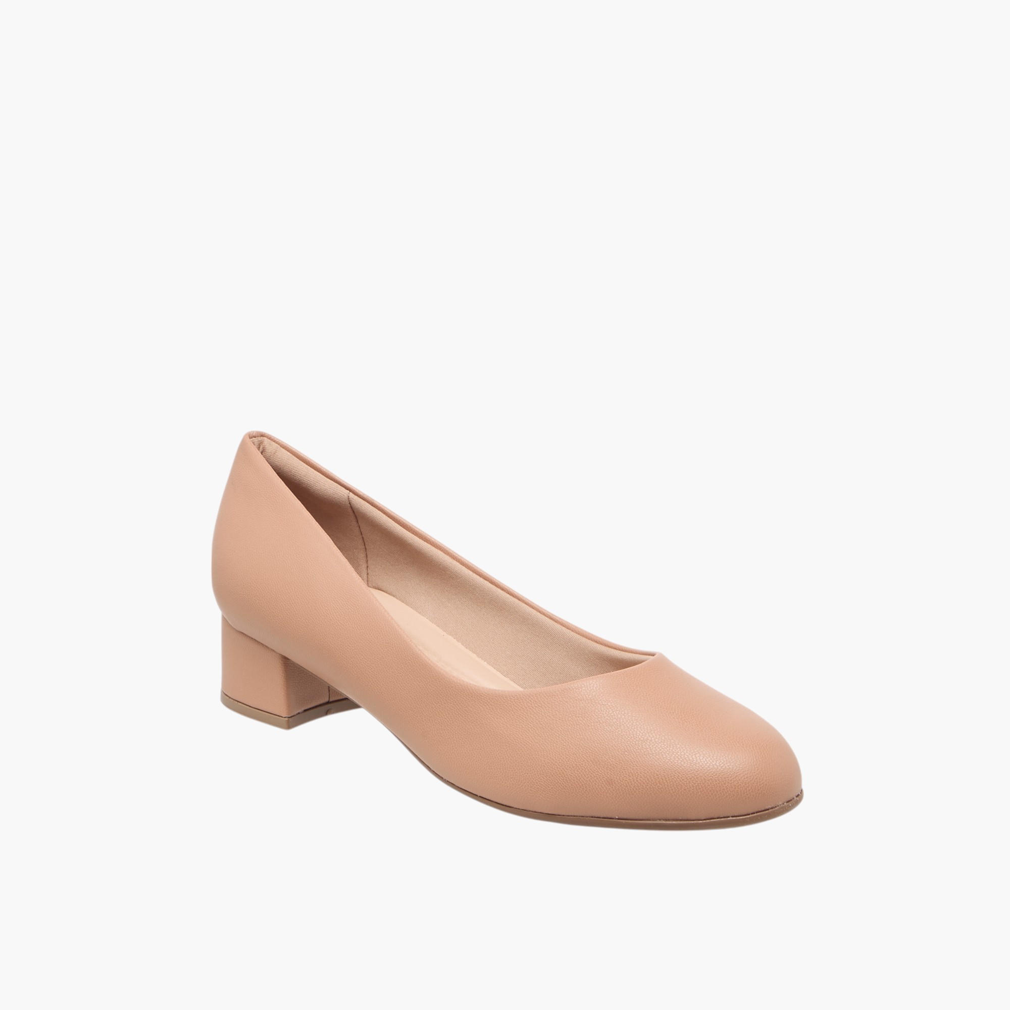 Piccadilly Solid Slip-On Pumps with Block Heels-women-shoes-heels-image-2