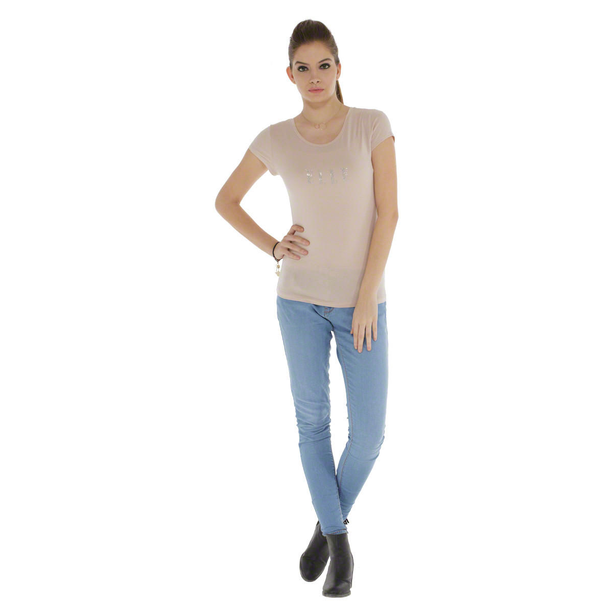 Elle Round Neck T-shirt-women-clothing-tshirts-image-10