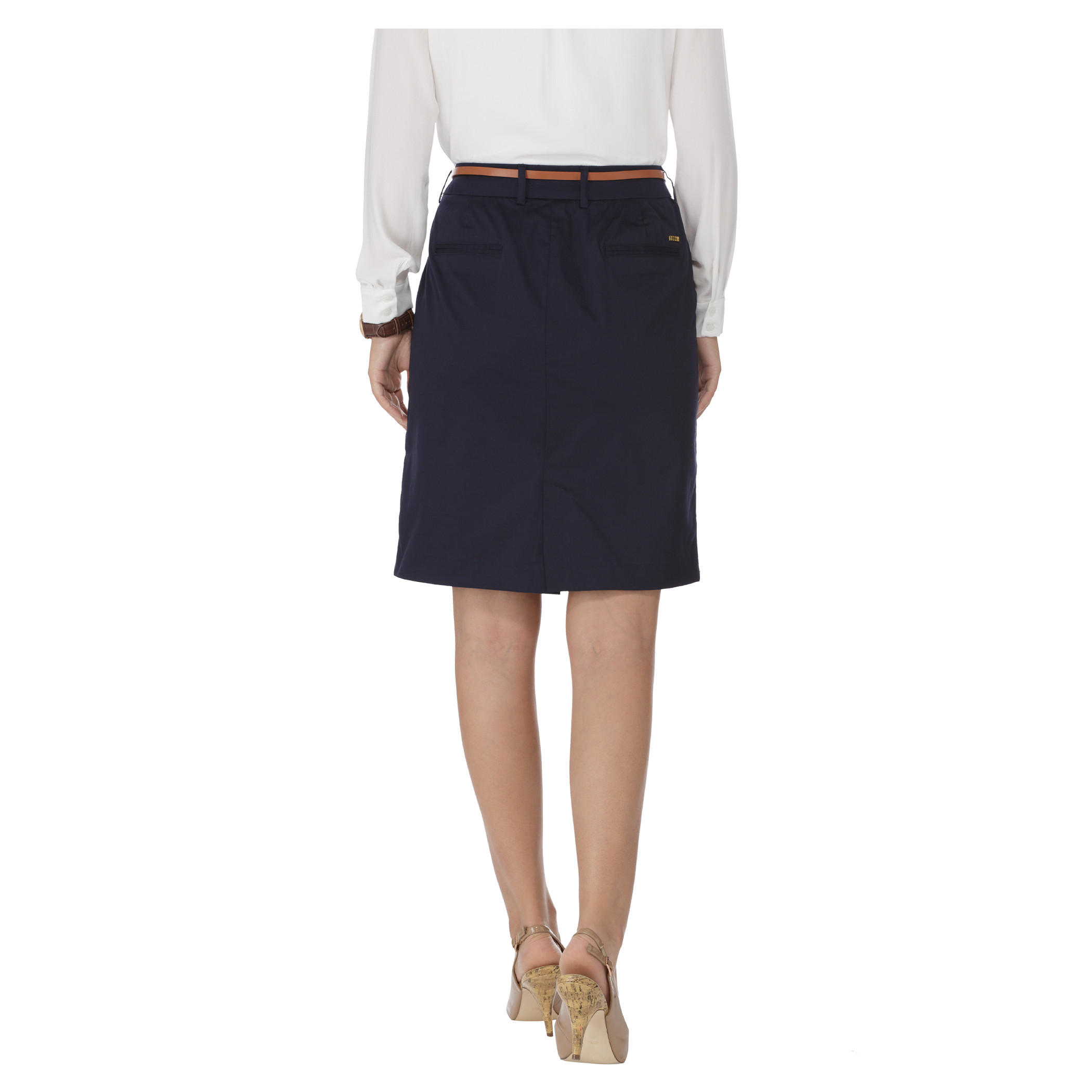 تنورة بلون موحد من إيل-women-clothing-bottoms-skirts-image-2