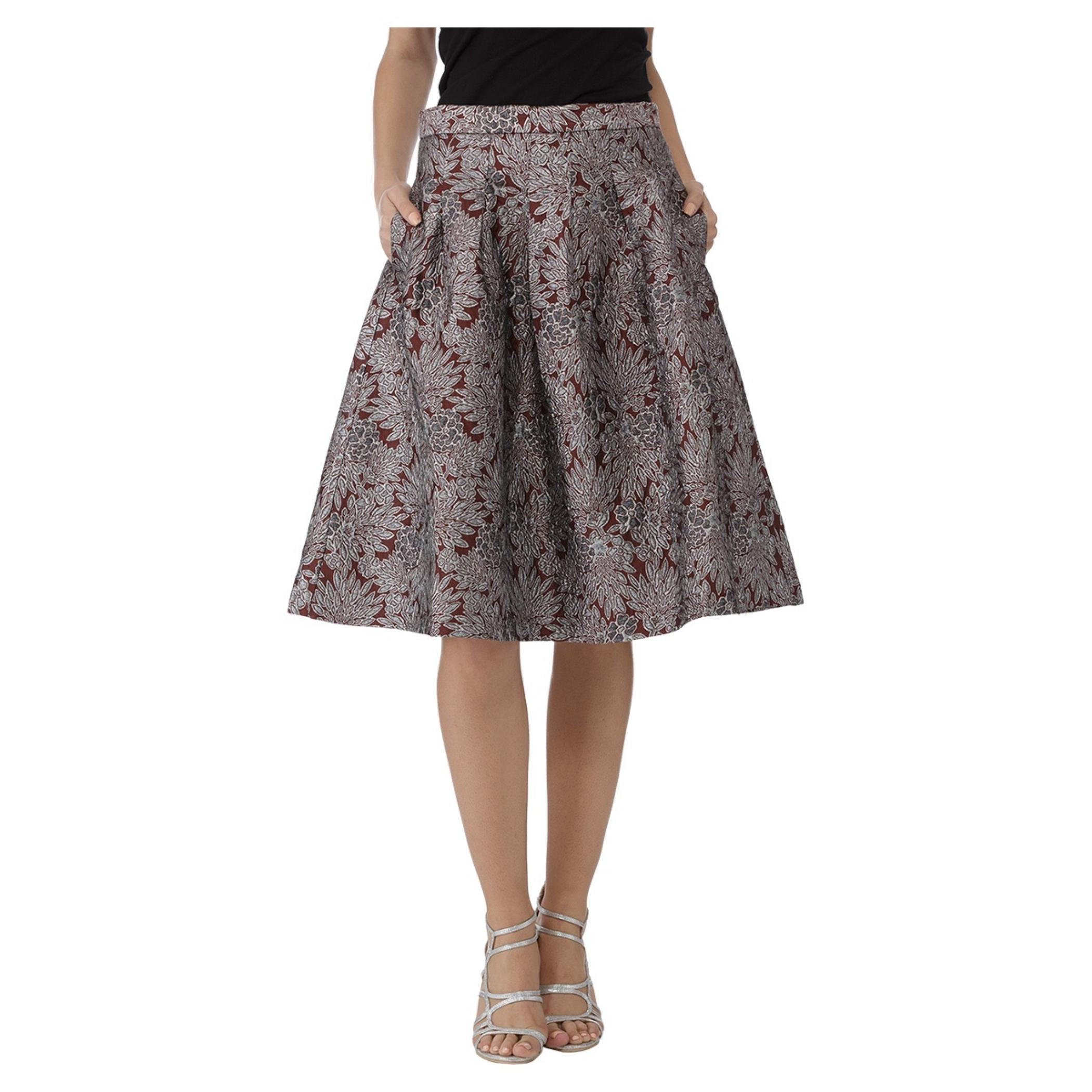 Embroidered Pleated Skirt-women-clothing-bottoms-skirts-image-1