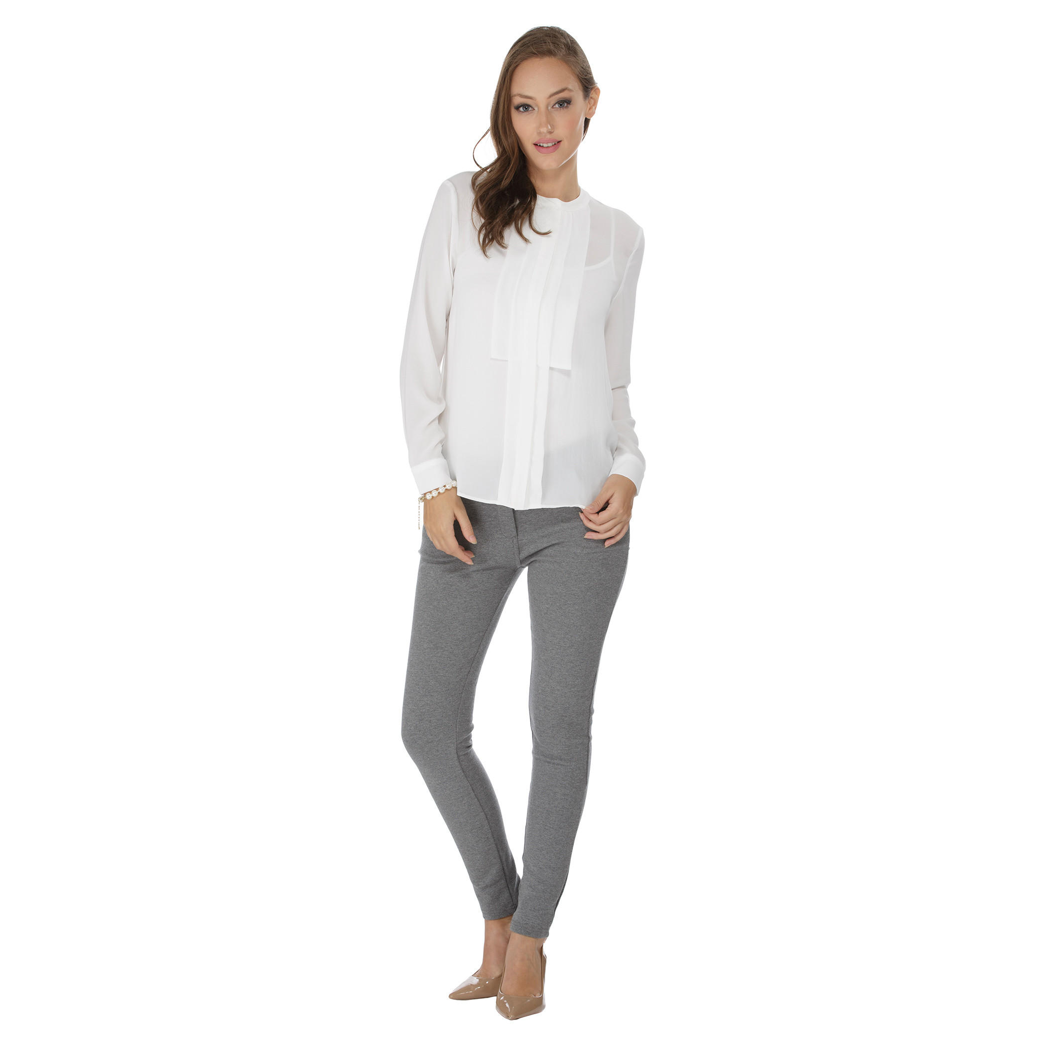 Elle Solid Colour Top-women-clothing-shirtsandblouses-blouses-image-1