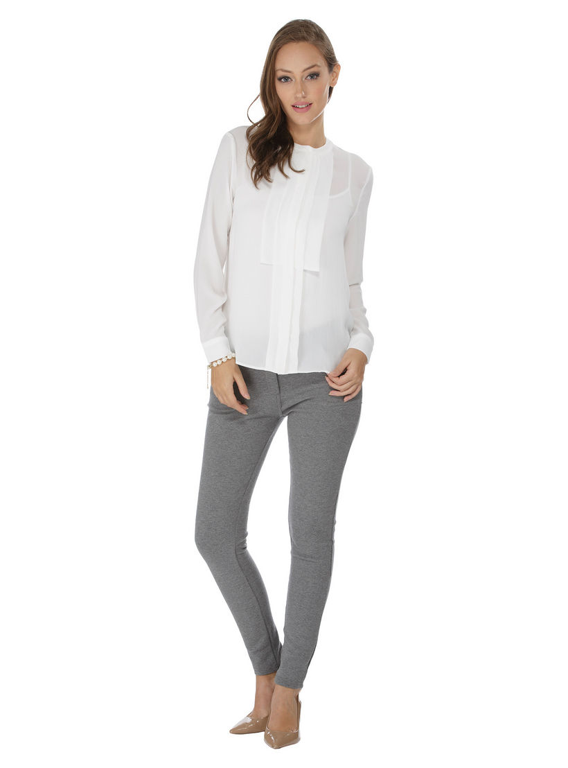 Elle Solid Colour Top-women-clothing-shirtsandblouses-blouses-image-1
