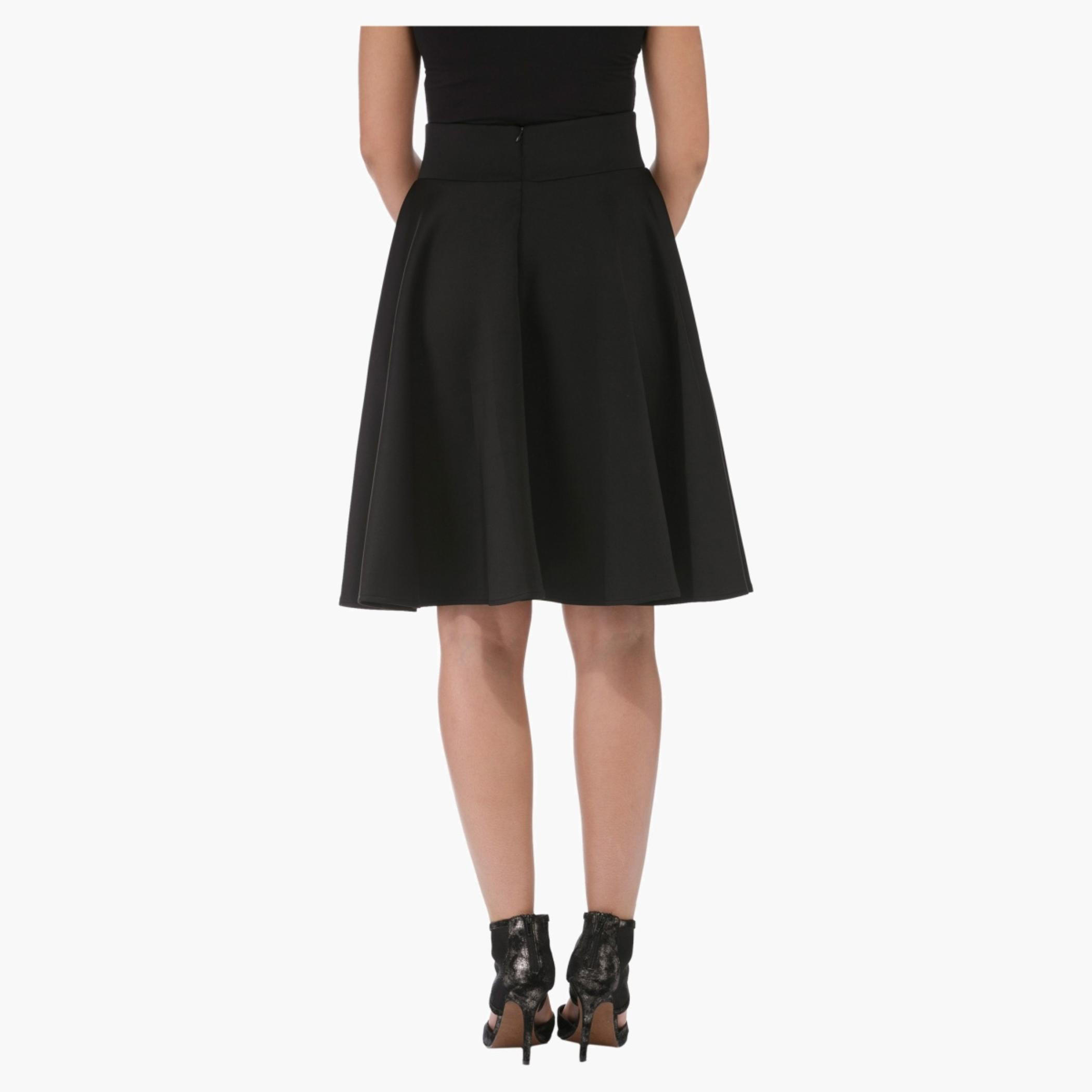 Elle Solid Colour Skirt-women-clothing-bottoms-skirts-image-2