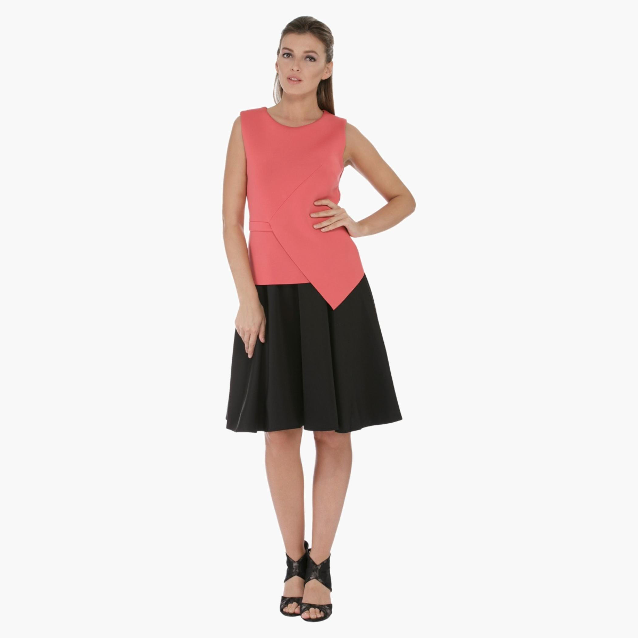 Elle Solid Colour Skirt-women-clothing-bottoms-skirts-image-1