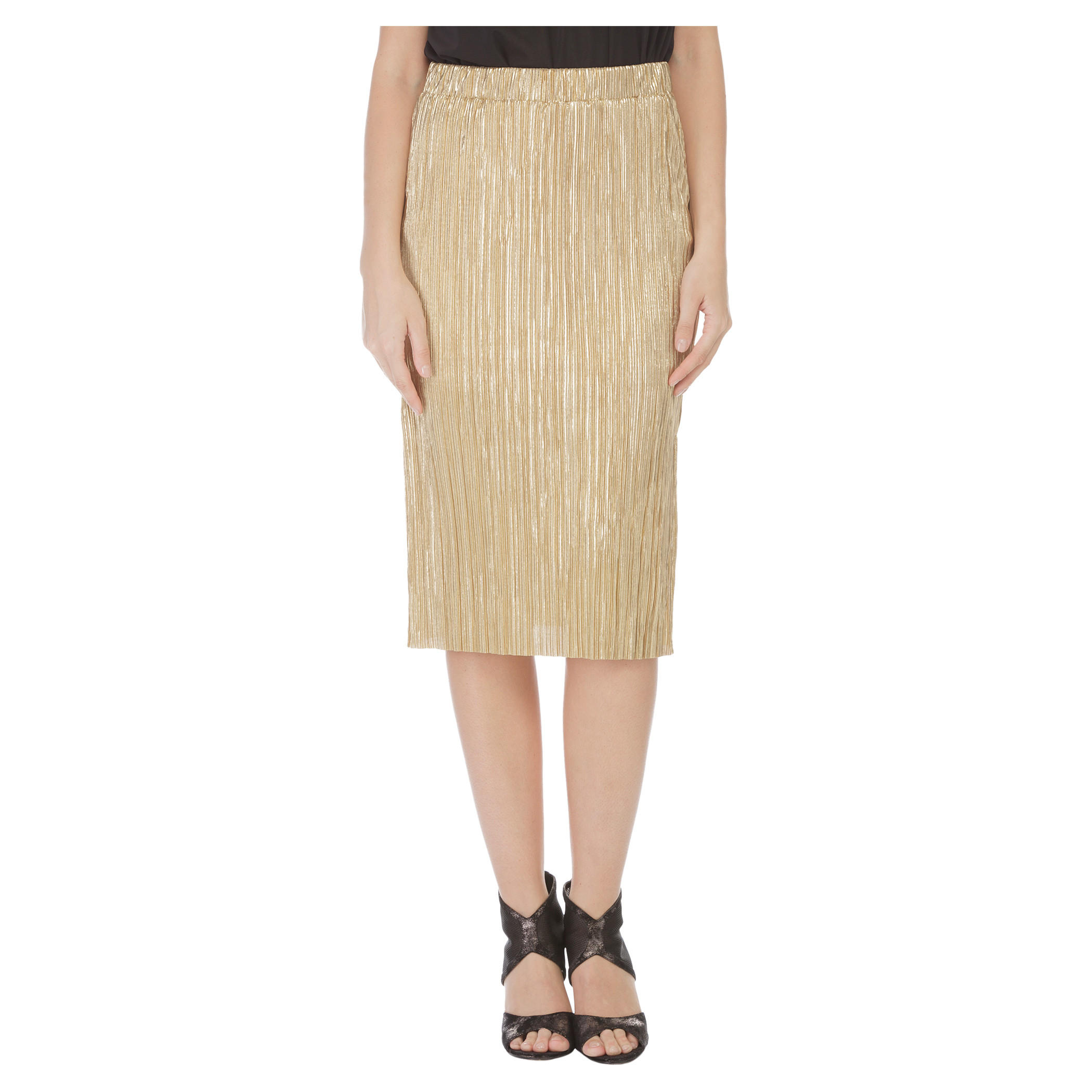 Elle Metallic Ribbed Pencil Skirt-women-clothing-bottoms-skirts-image-5