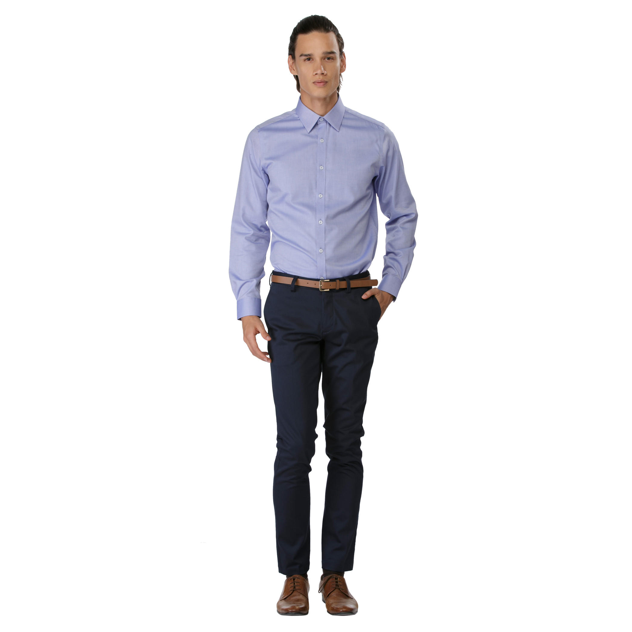 L' Homme Solid Colour Shirt-men-clothing-shirts-image-5