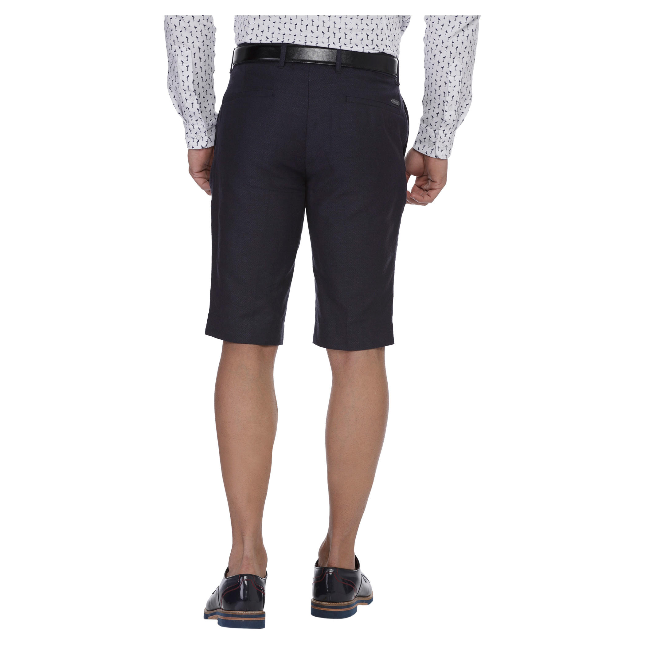L'Homme Solid Colour Shorts-men-clothing-bottoms-shorts-image-2