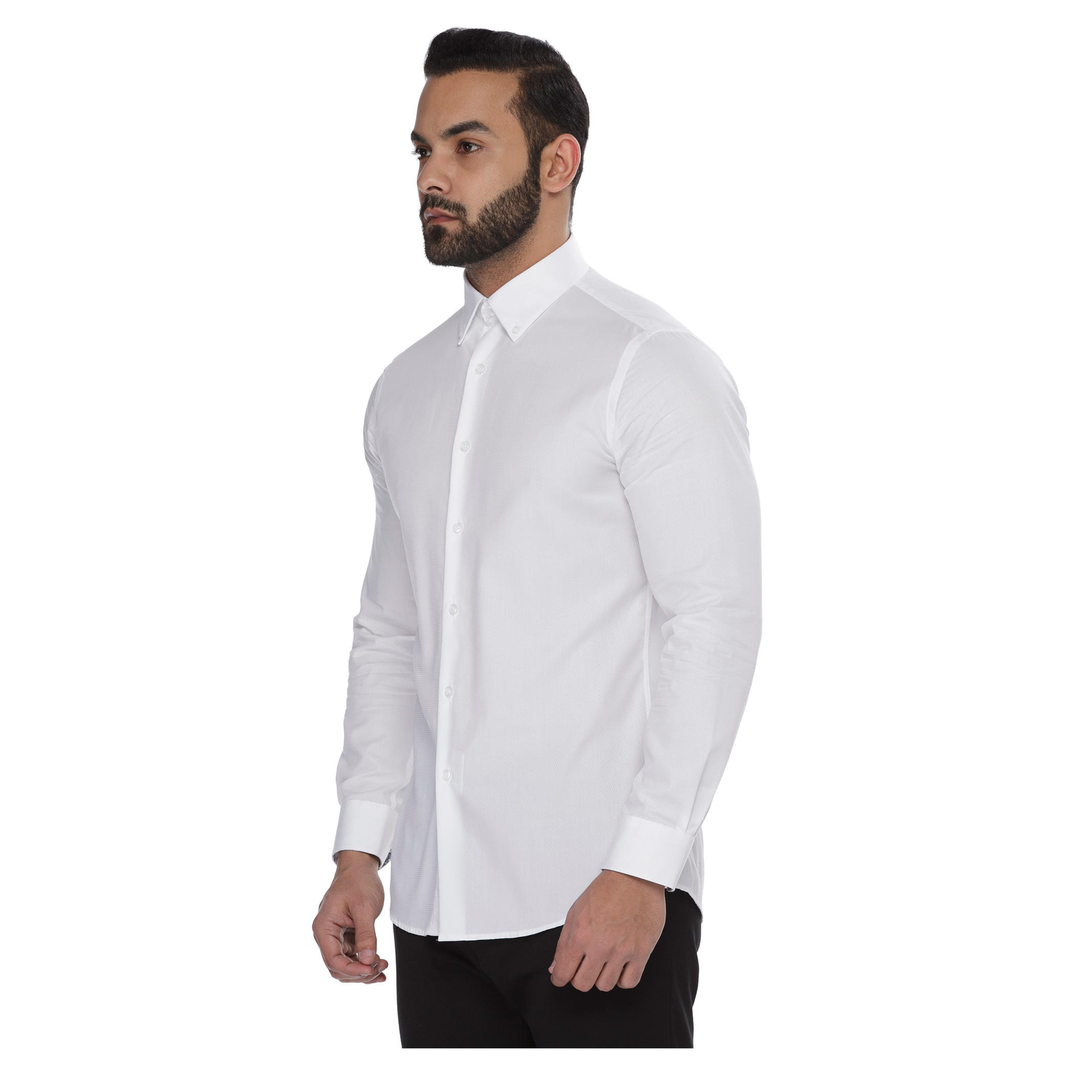L'Homme Solid Colour Shirt-men-clothing-shirts-image-3