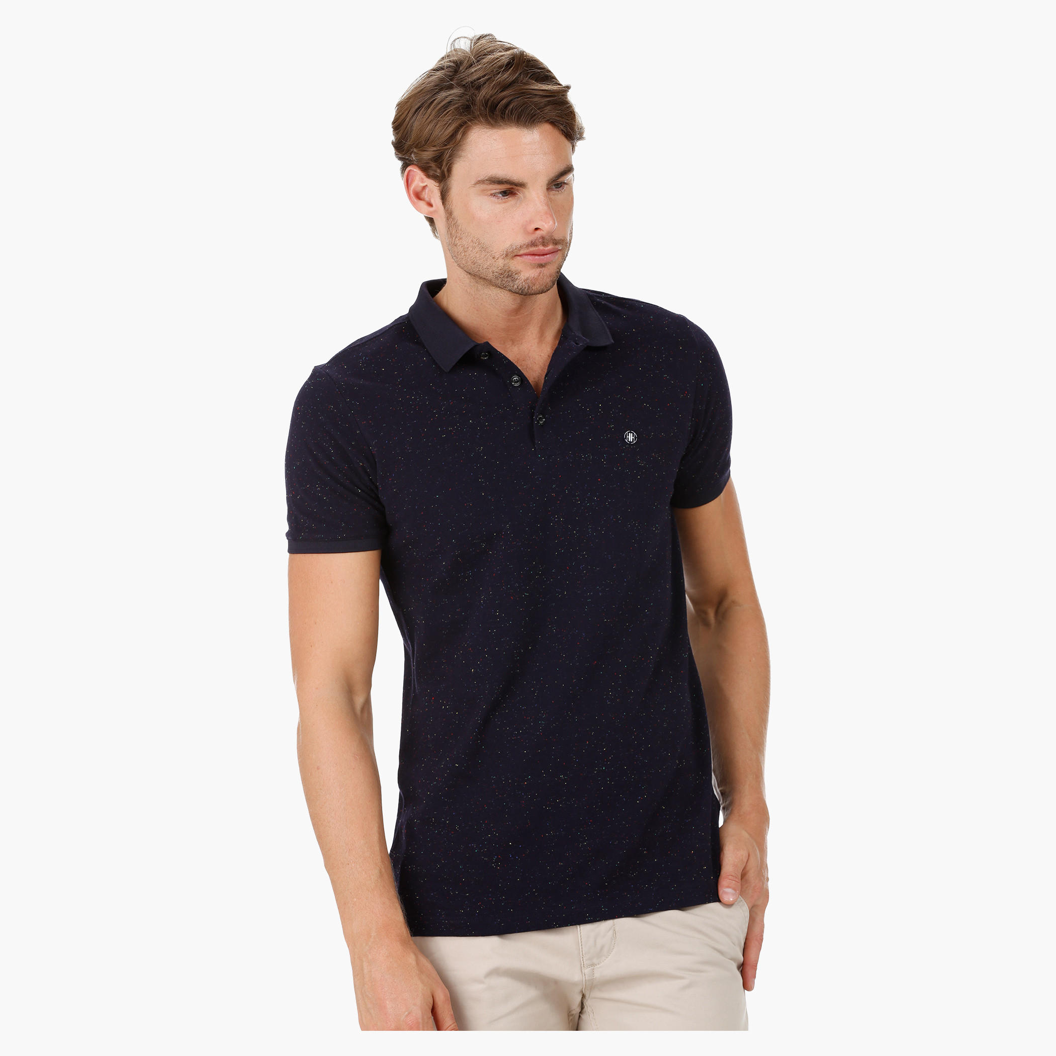 L'Homme Printed Polo Neck T-shirt-men-clothing-tshirtsandpolos-polos-image-1