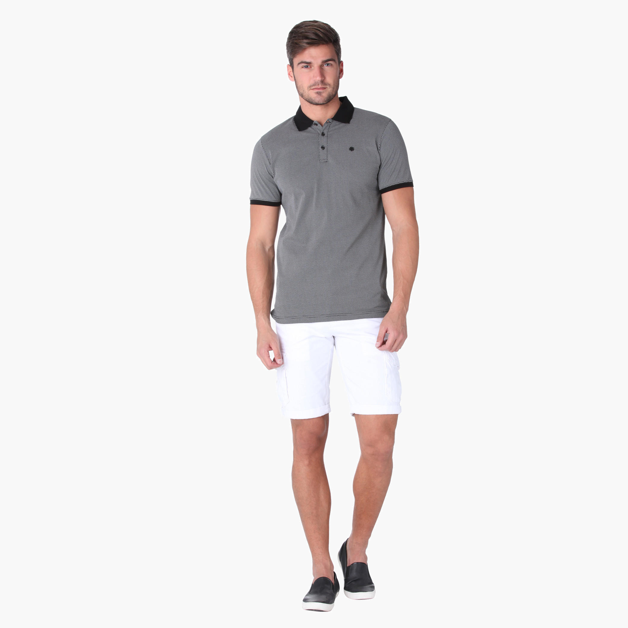 L'HOMME Polo Neck T-shirt-men-clothing-tshirtsandpolos-polos-image-1