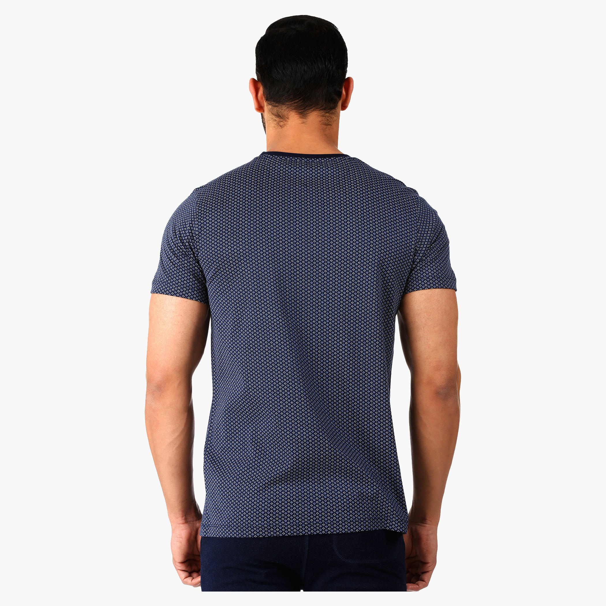 L'Homme Casual T-Shirt with Short Sleeves in Regular Fit-men-clothing-tshirtsandpolos-tshirts-image-2