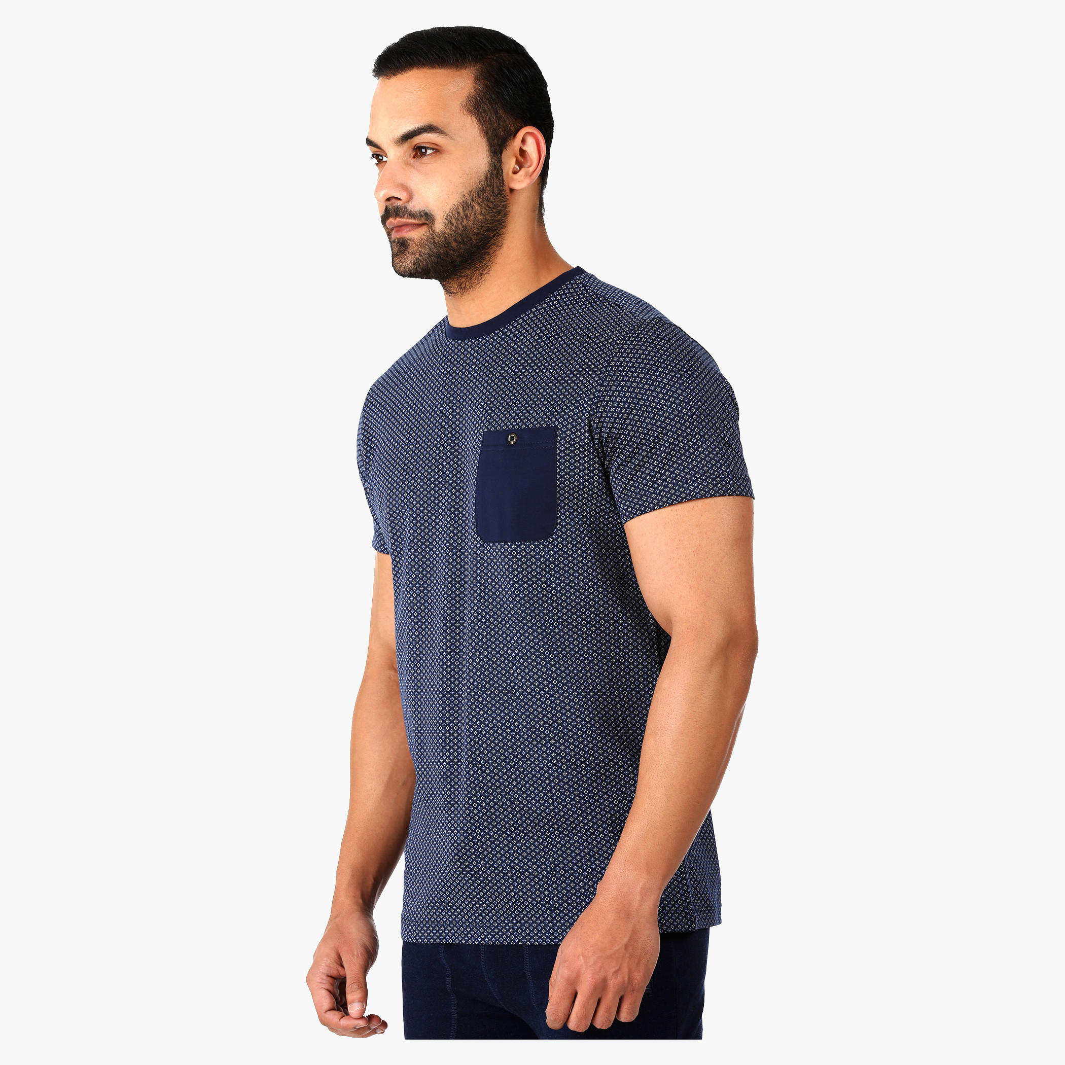 L'Homme Casual T-Shirt with Short Sleeves in Regular Fit-men-clothing-tshirtsandpolos-tshirts-image-3