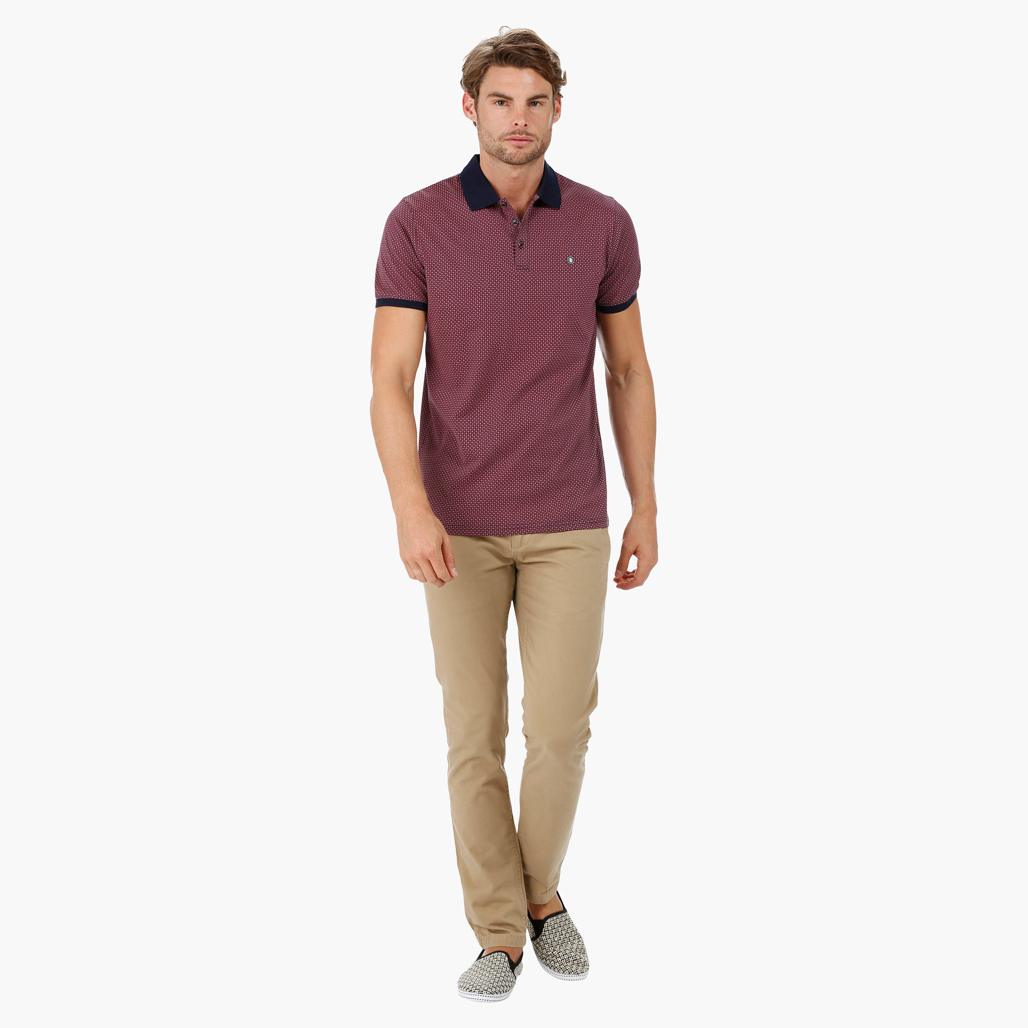 L'HOMME Printed Polo Neck T-shirt-men-clothing-tshirtsandpolos-polos-image-5