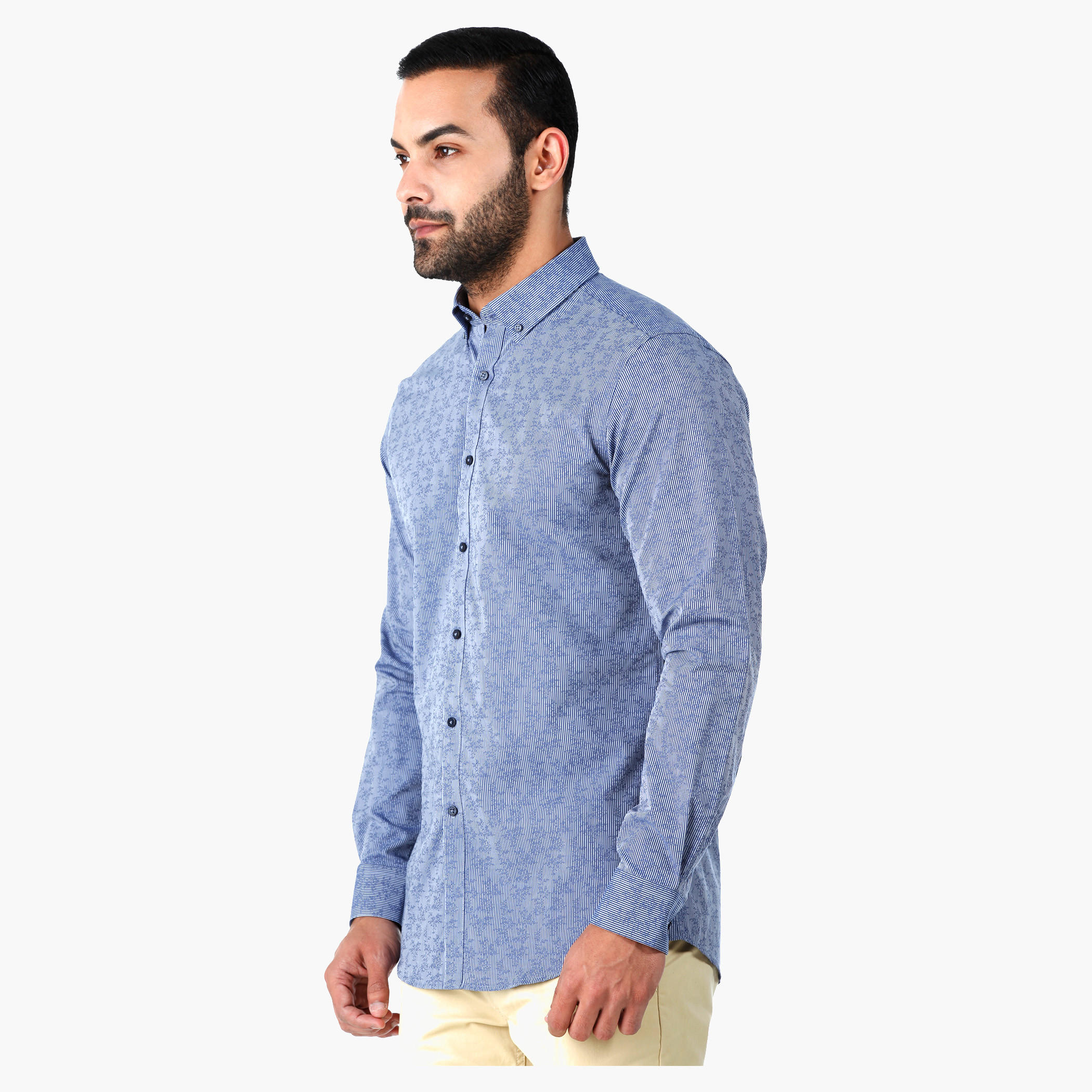 L'Homme Casual Shirt with Long Sleeves in Regular Fit-men-clothing-shirts-image-3